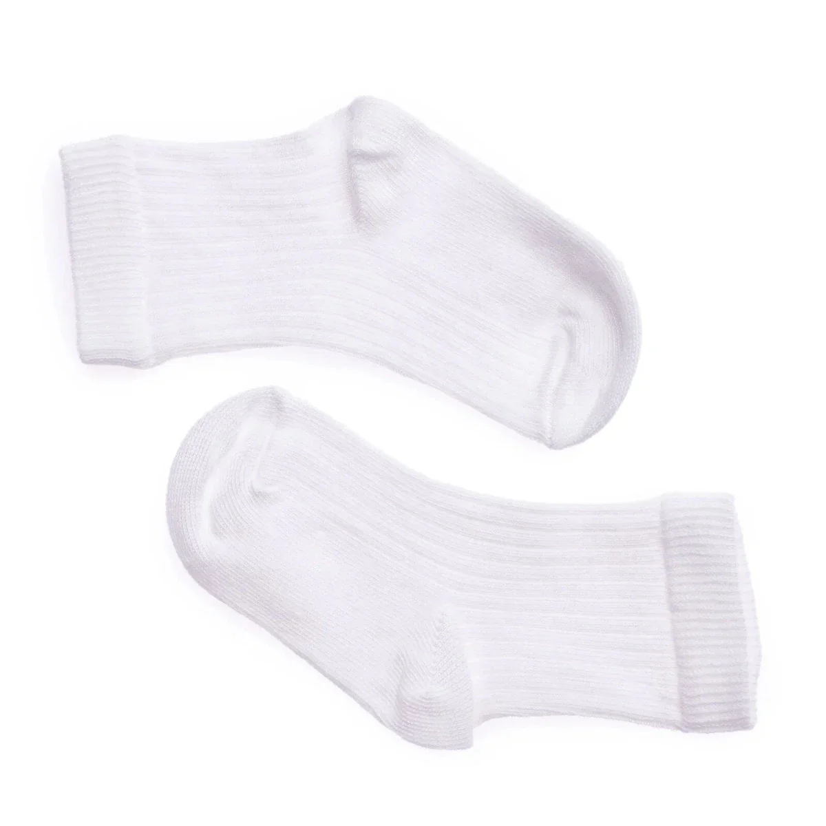 HelloBaby Unisex Baby Socks 3 Pack - White - Image 5
