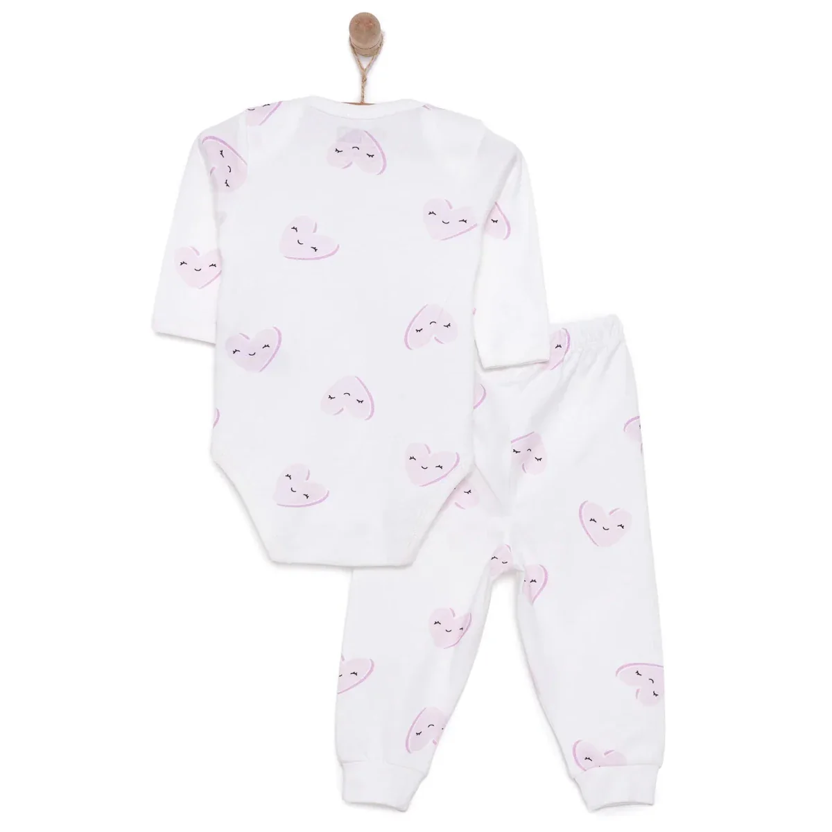 HelloBaby Unisex Body- Footless Bottom - Ecru - Image 2