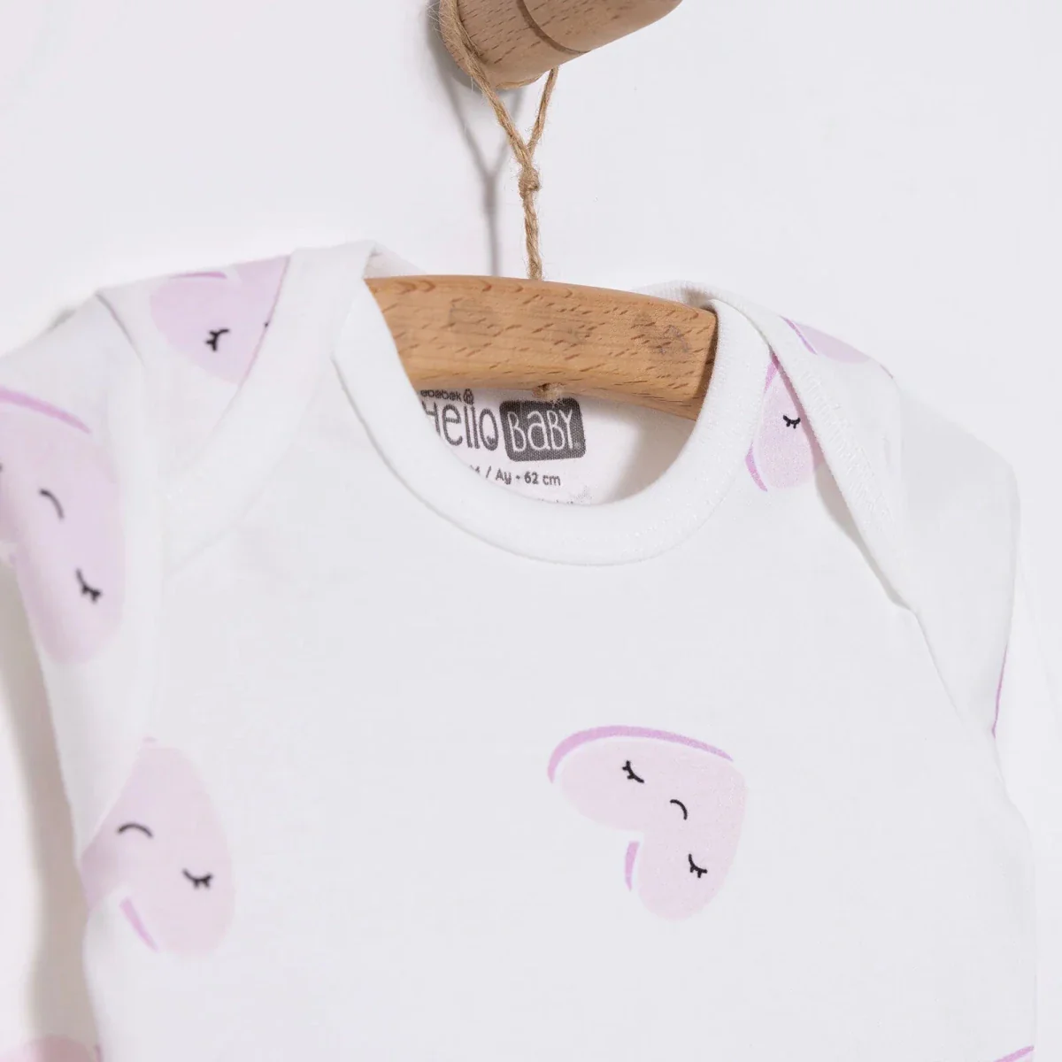 HelloBaby Unisex Body- Footless Bottom - Ecru - Image 4