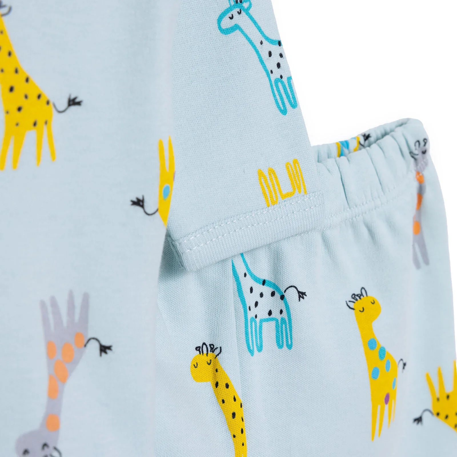HelloBaby Unisex Body- Footless Bottom - Light Blue - Image 4