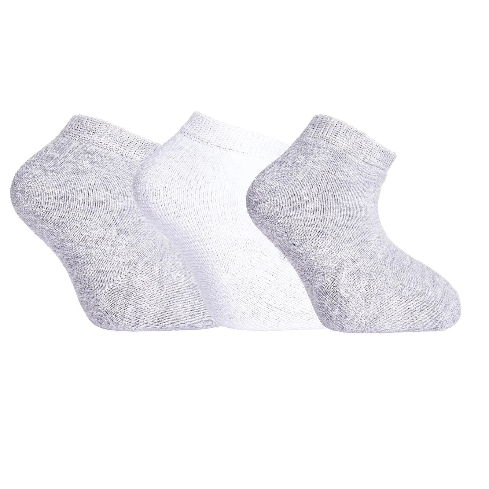 HelloBaby Unisex Chenille Socks 3 Pack - White - Image 2