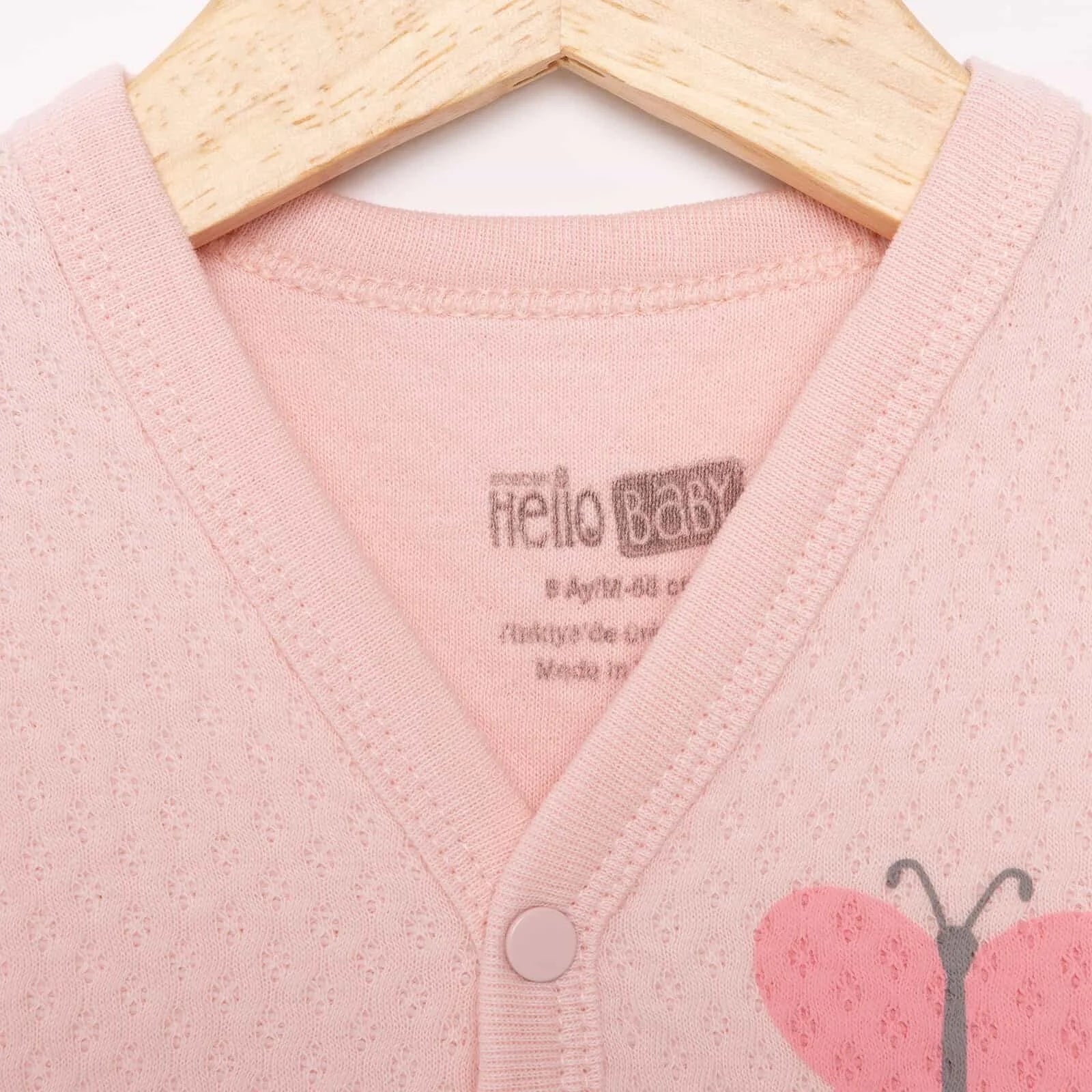 HelloBaby Unisex Classic Vest - Light Pink - Image 3