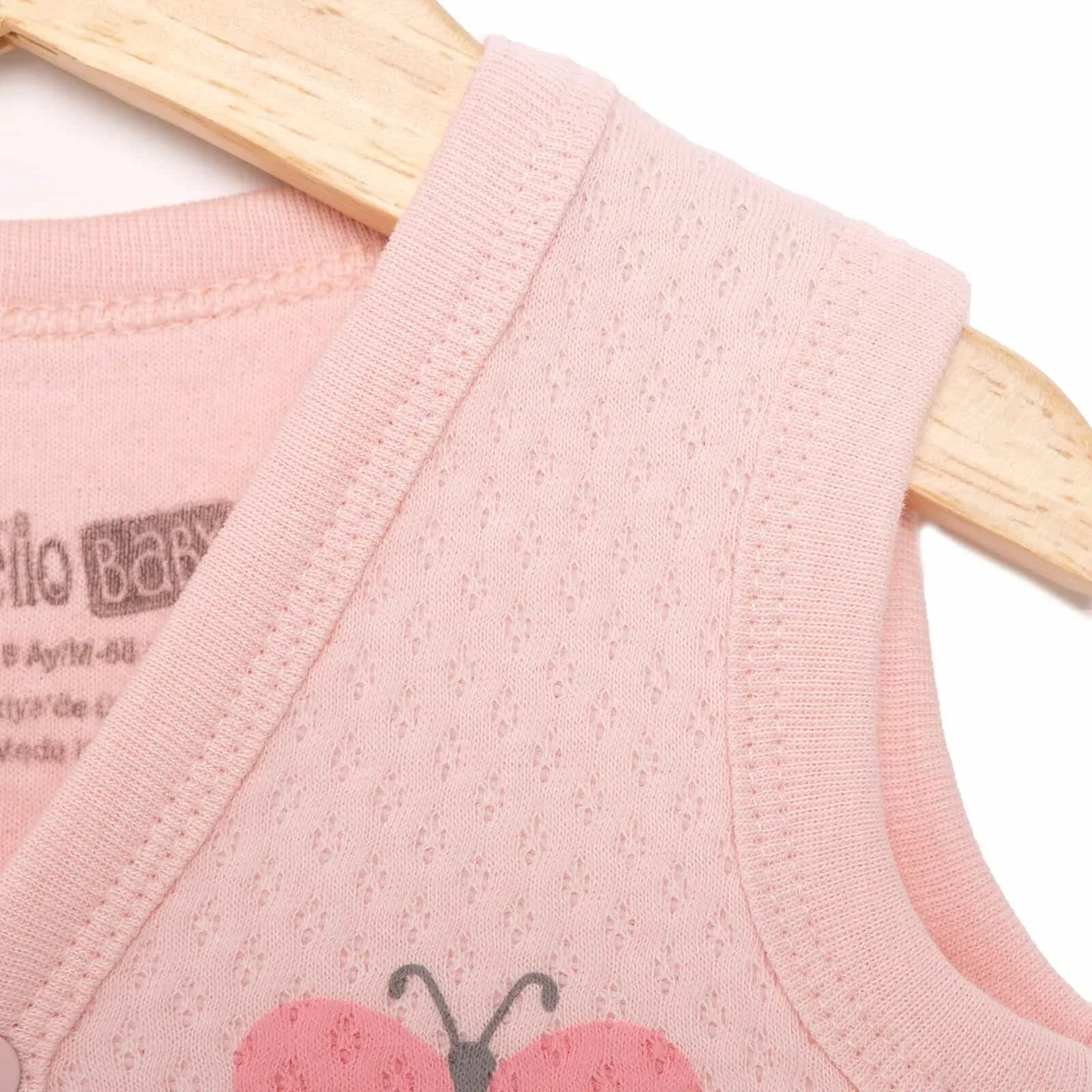 HelloBaby Unisex Classic Vest - Light Pink - Image 4