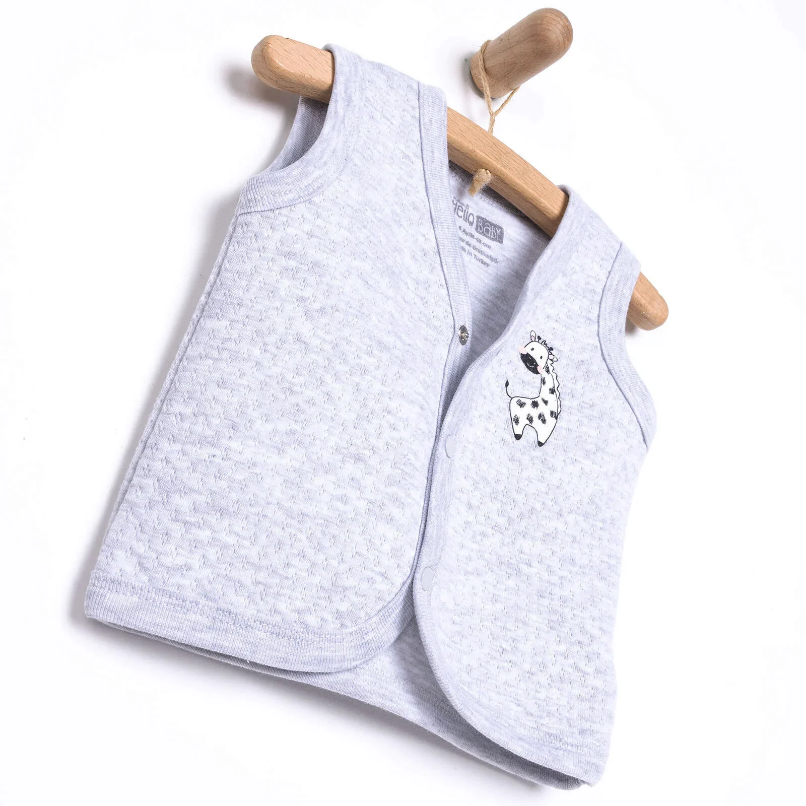 HelloBaby Unisex Classic Vest - Grey Melange - Image 3