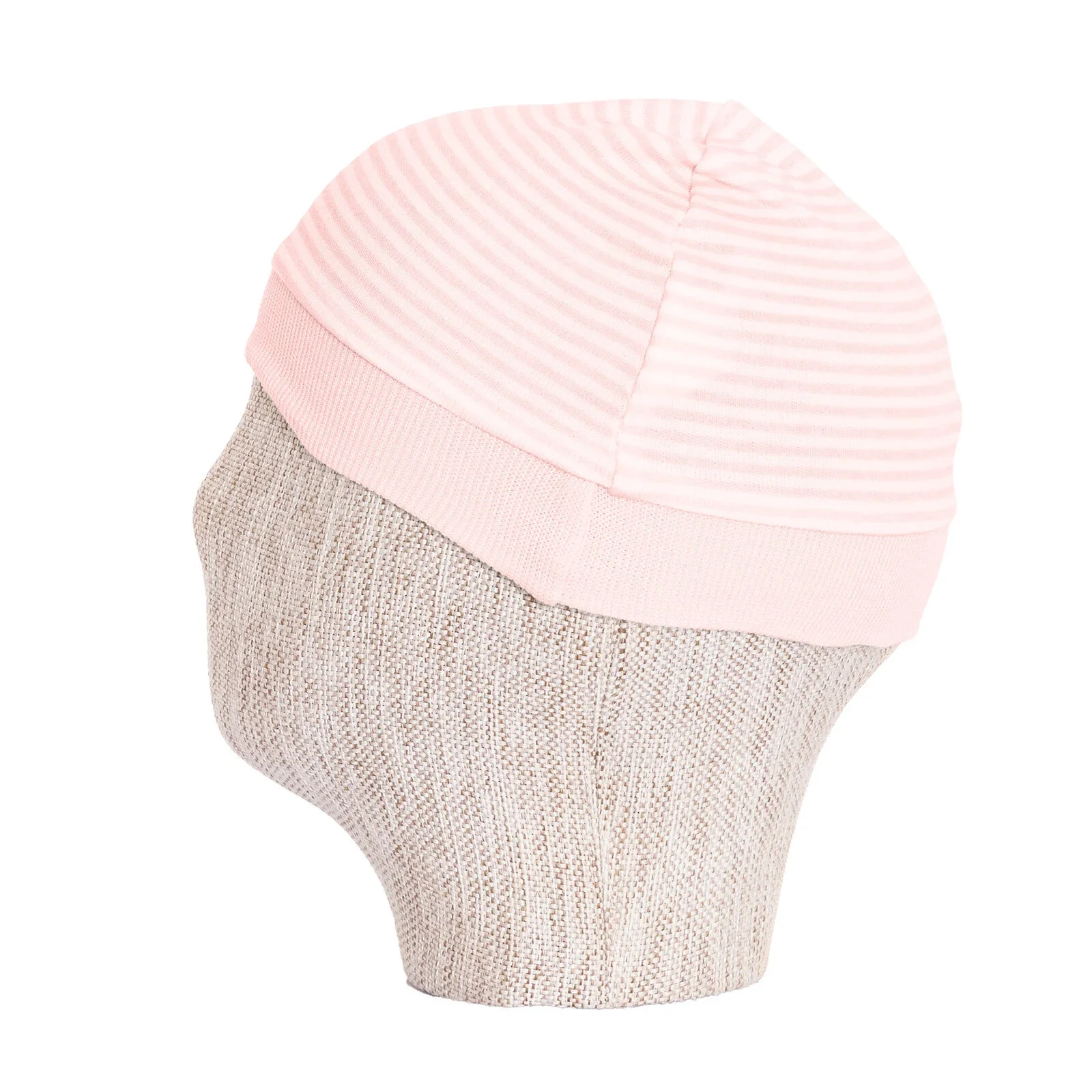 HelloBaby 100% Cotton Newborn Hat - Pink - Image 3