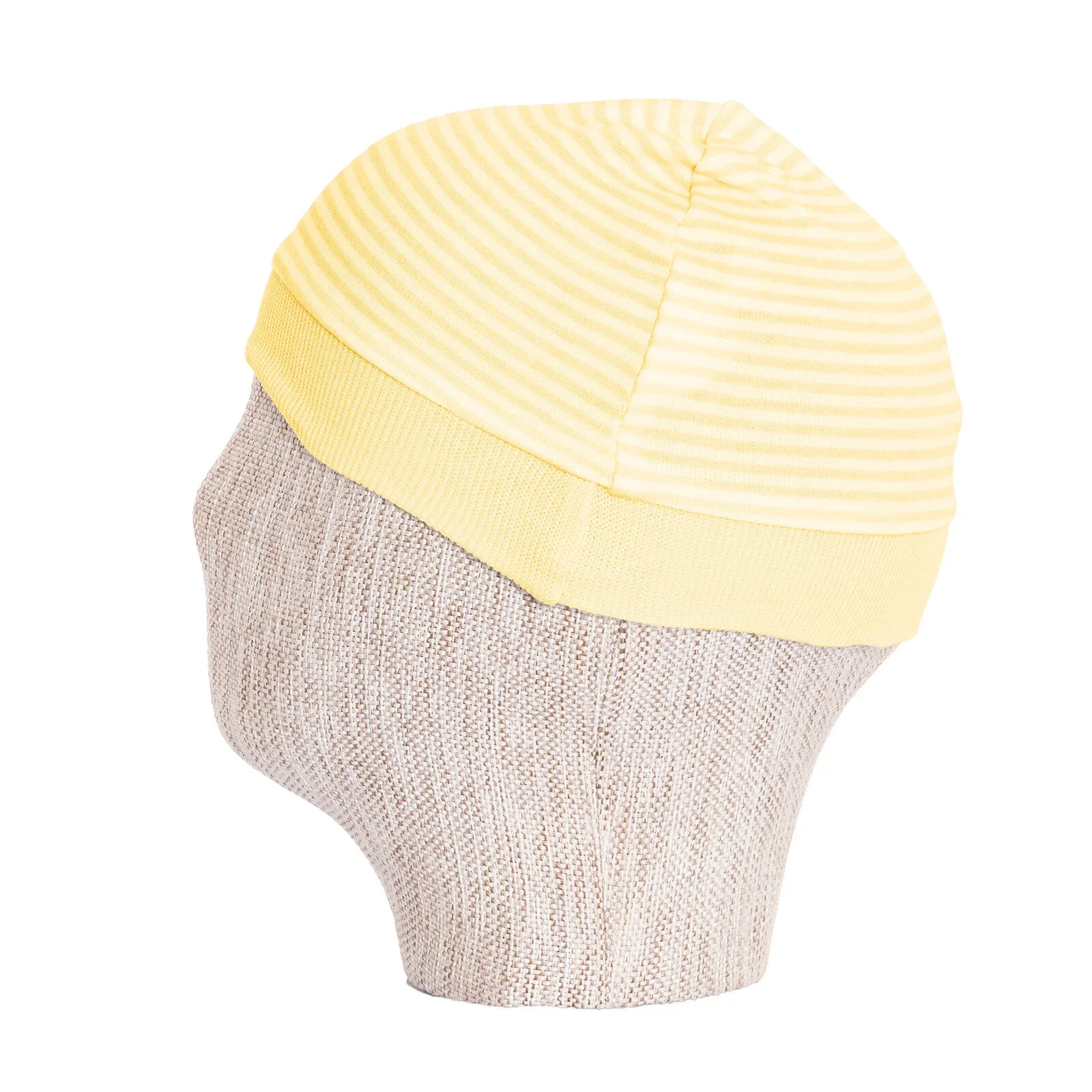 HelloBaby 100% Cotton Newborn Hat - Yellow - Image 3