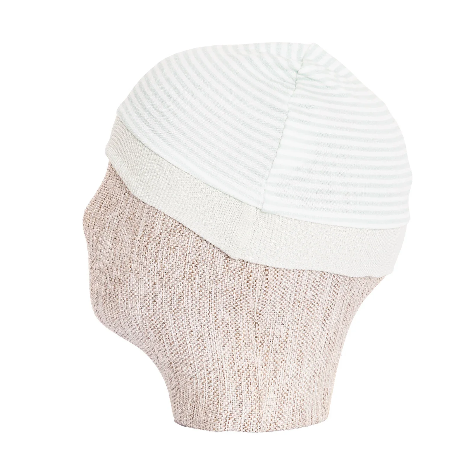 HelloBaby 100% Cotton Newborn Hat - Green - Image 3