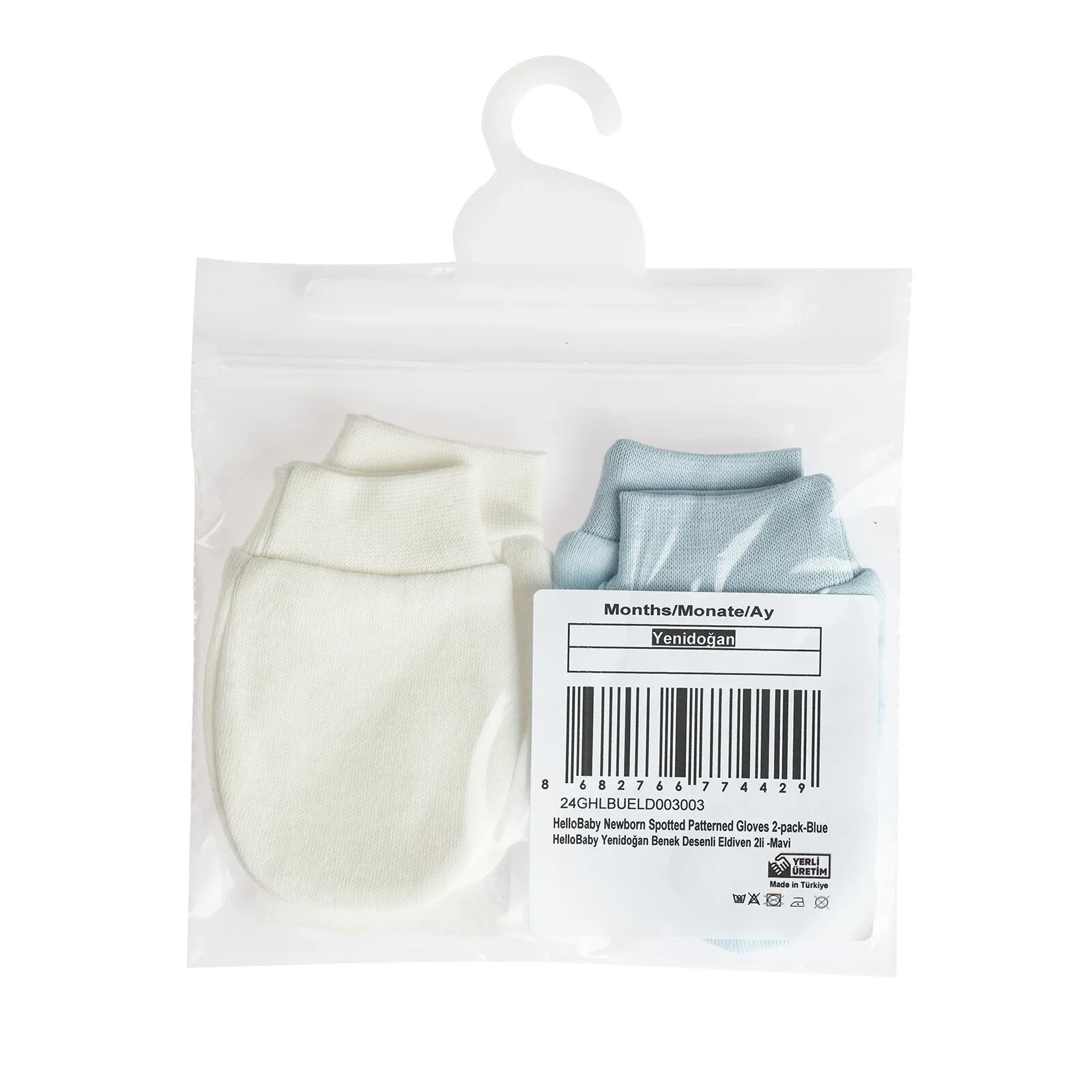 HelloBaby Unisex Mitten - Blue - Image 7