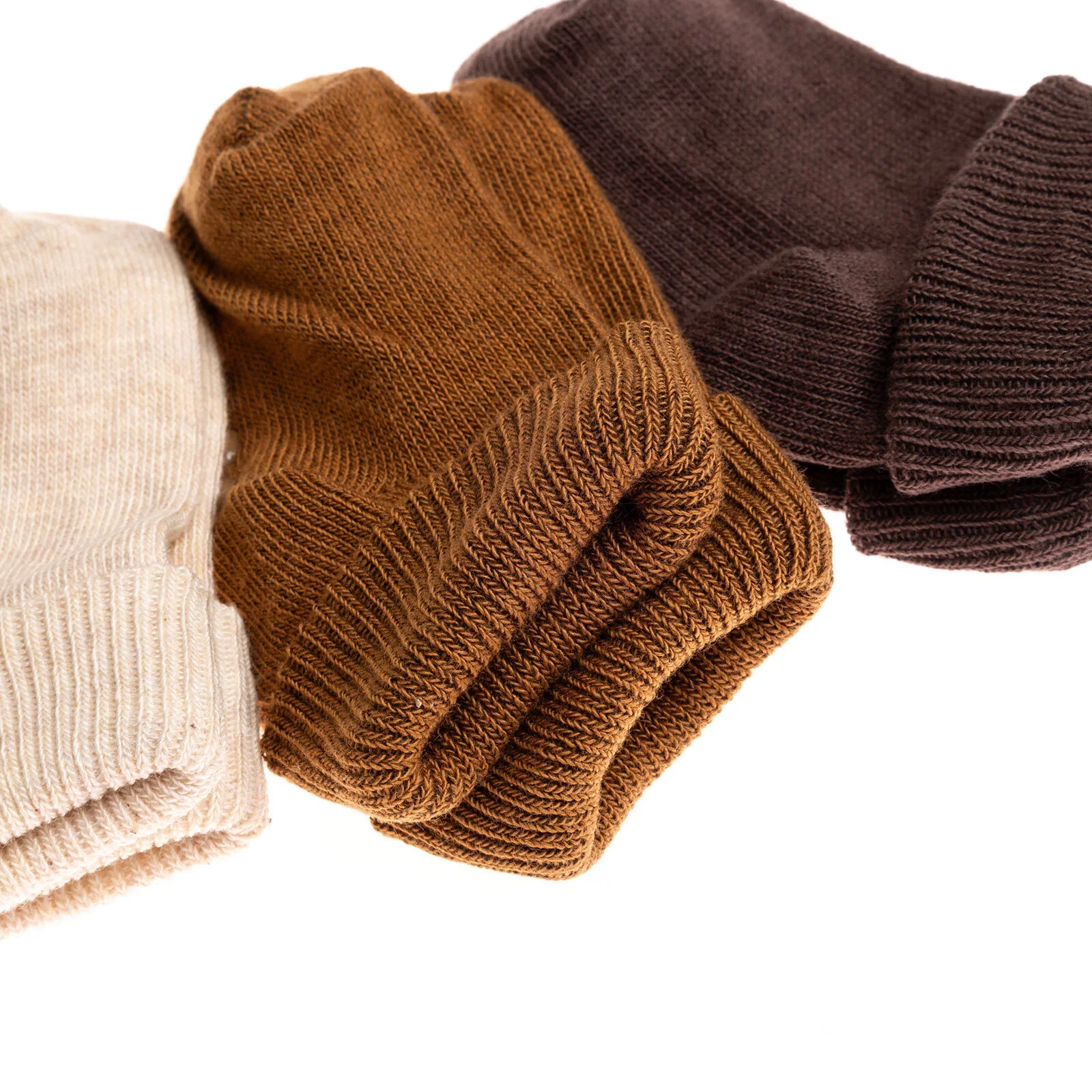 HelloBaby Unisex Pack of 3 Socks - Beige - Image 4
