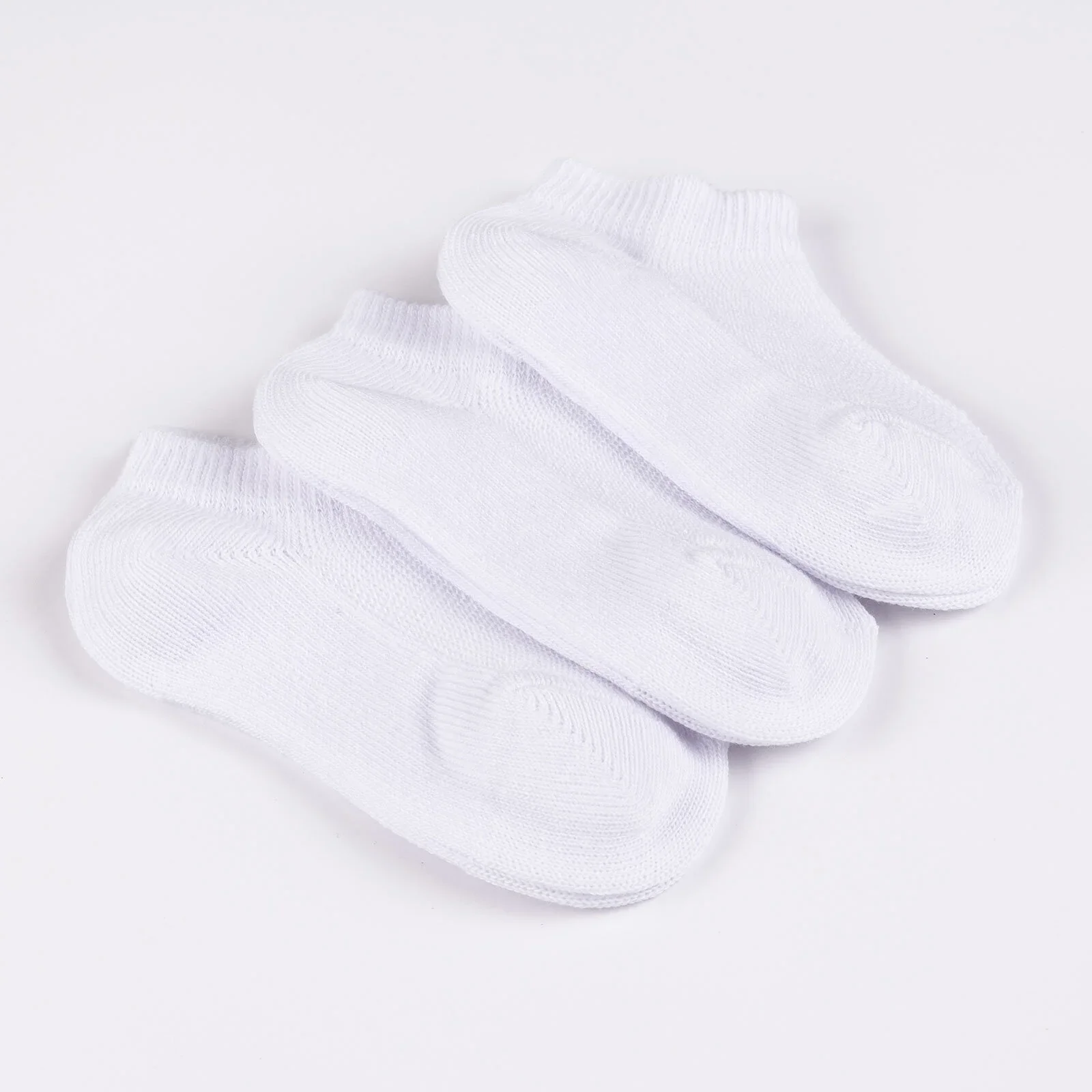 HelloBaby Unisex Socks 3 pcs - White - Image 2