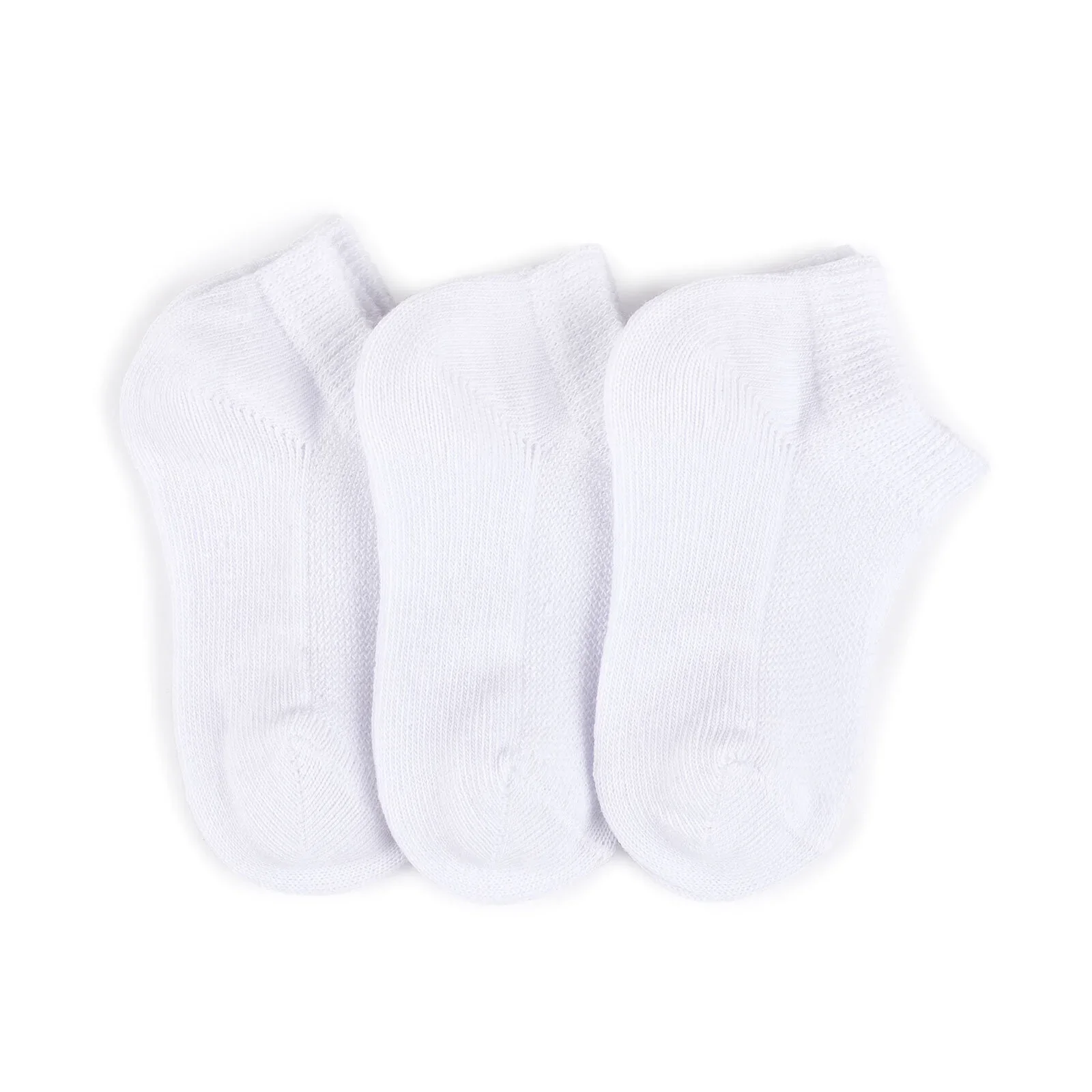 HelloBaby Unisex Socks 3 pcs - White - Image 3