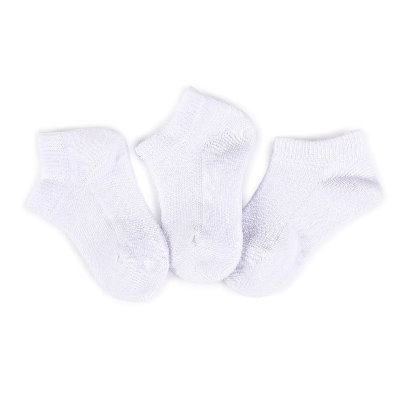 HelloBaby Unisex Socks 3 pcs - White - Image 4