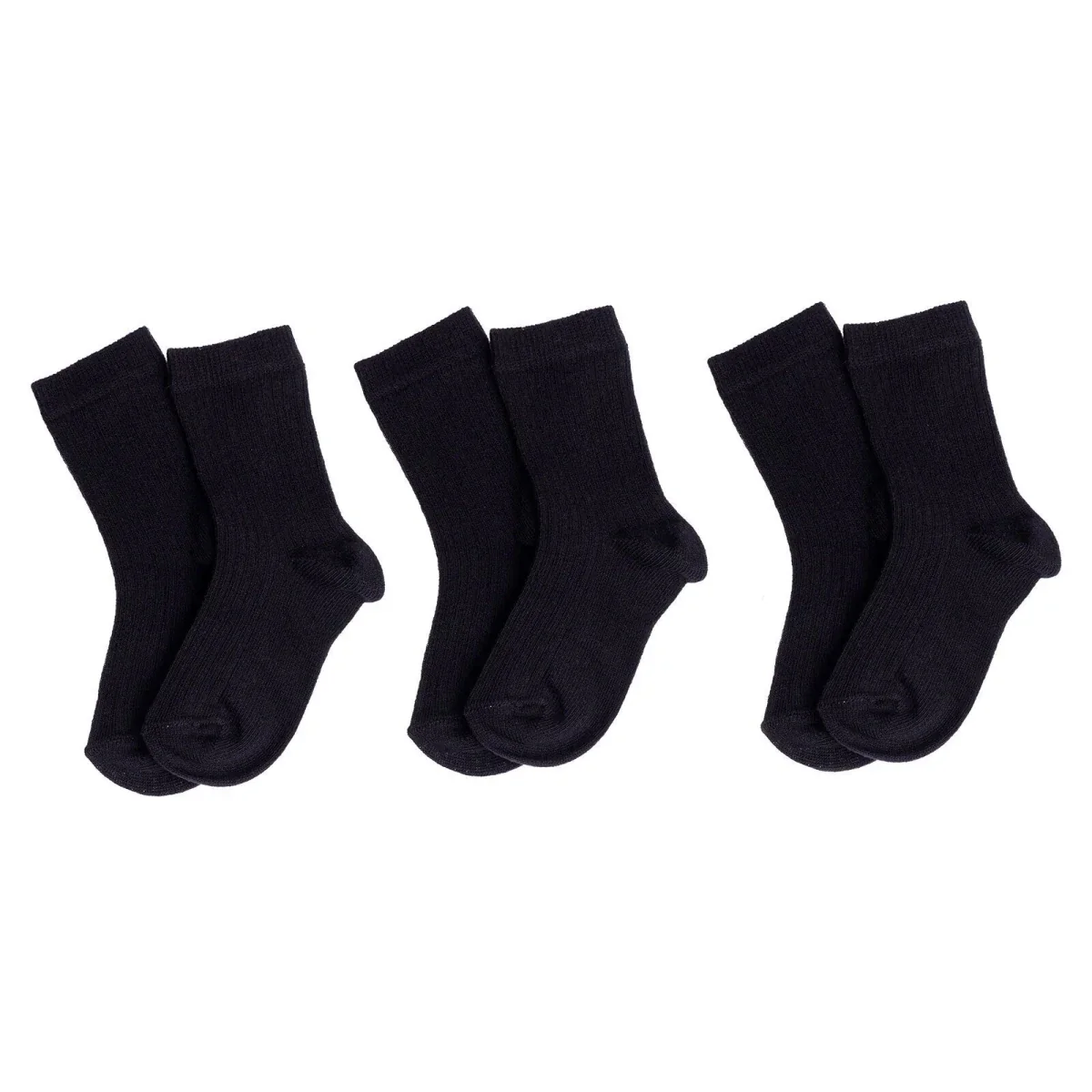 HelloBaby Unisex  Socks 3 Pcs - Black - Image 2