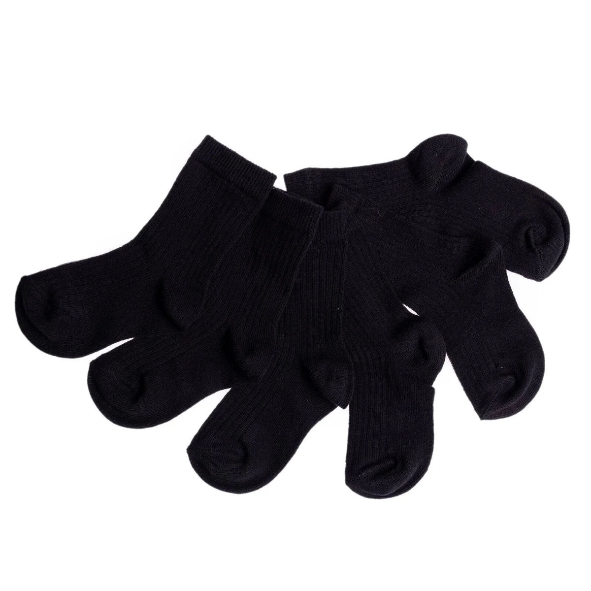 HelloBaby Unisex  Socks 3 Pcs - Black - Image 6