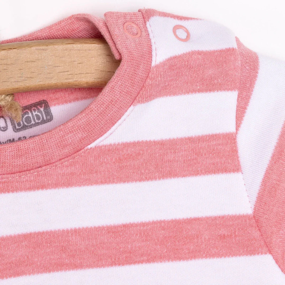 HelloBaby Unisex Sweatshirt-Footless Bottom - Pink - Image 4