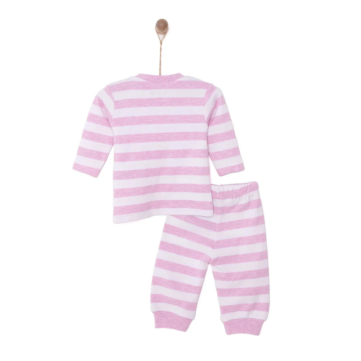 HelloBaby Unisex Sweatshirt-Footless Bottom - Light Pink - Image 2