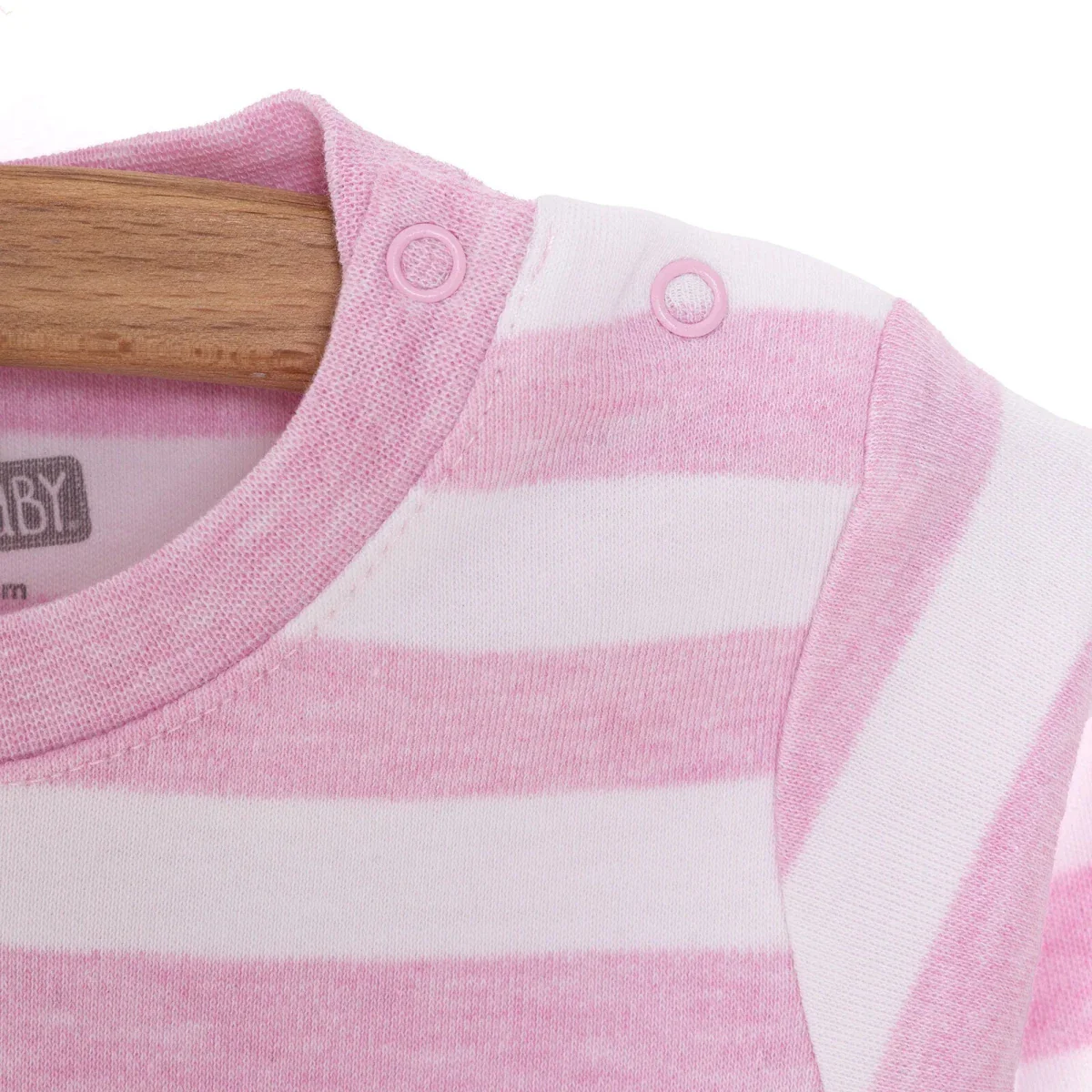 HelloBaby Unisex Sweatshirt-Footless Bottom - Light Pink - Image 7