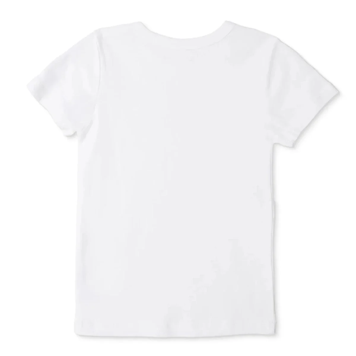 HelloBaby Unisex Undershirt Crew Neck Short Sleeve - White - Image 2