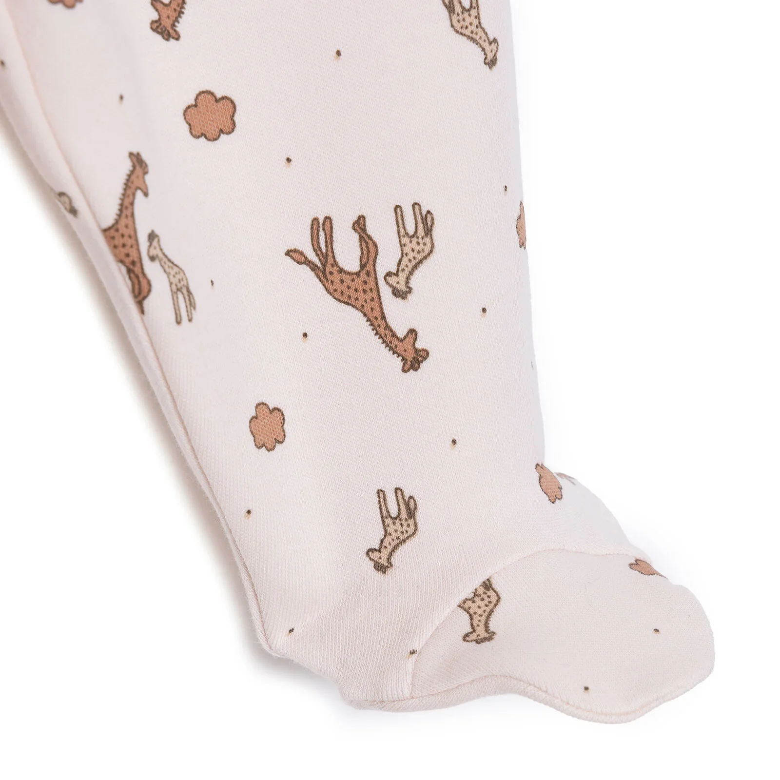 HelloBaby Unisex Wrapover Top-Footed Bottom - Beige - Image 7
