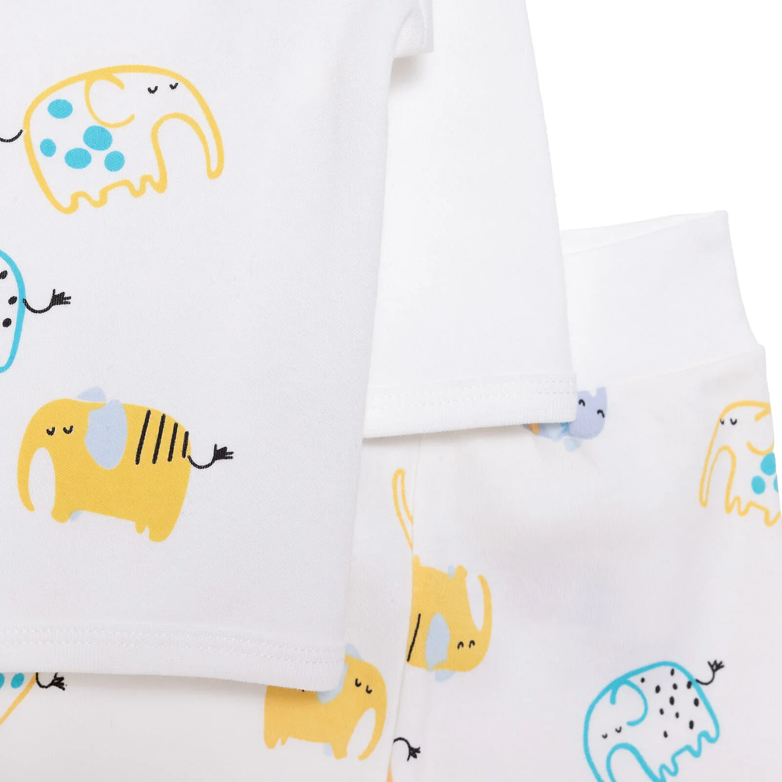 HelloBaby Unisex Wrapover Top-Footed Bottom - Ecru - Image 5
