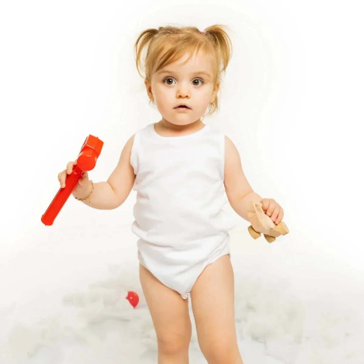HelloBaby Unisex Sleeveless Bodysuit 5 pcs - Image 7