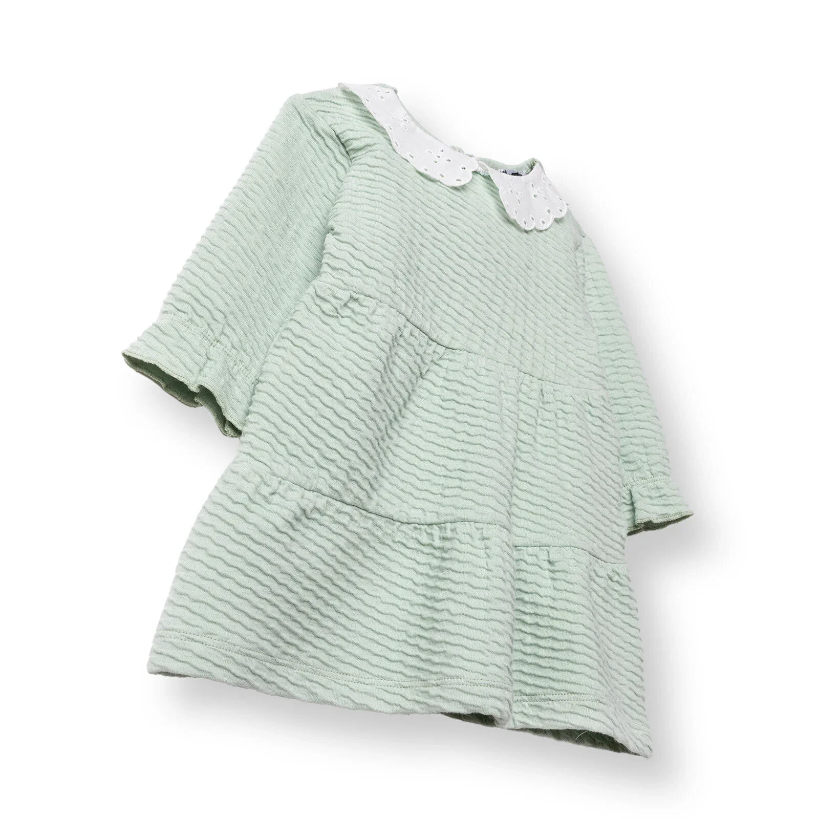 HelloBaby Winter Cherry Dress - Green - Image 3