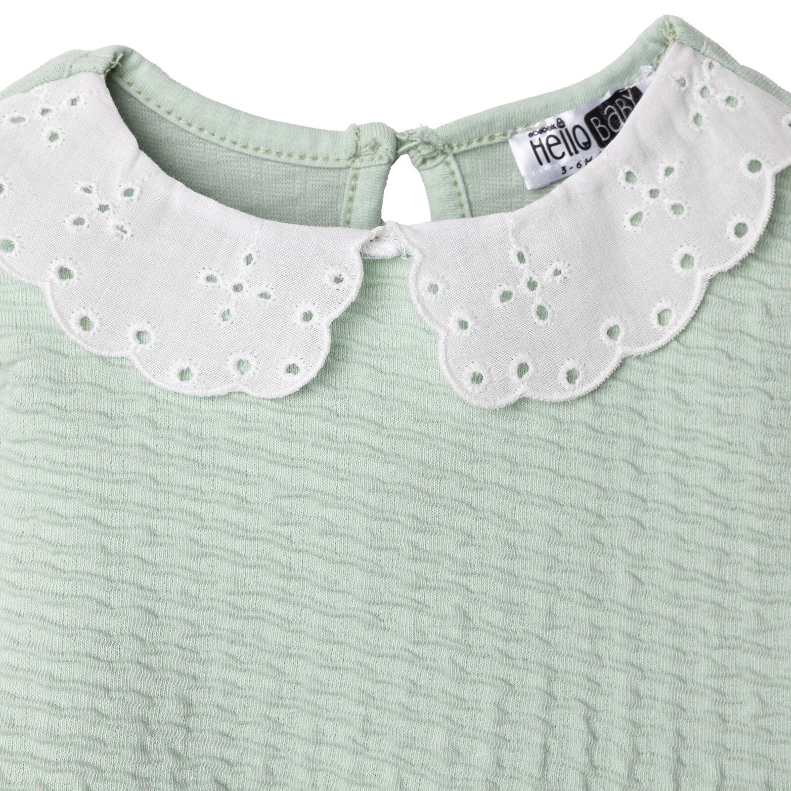 HelloBaby Winter Cherry Dress - Green - Image 5