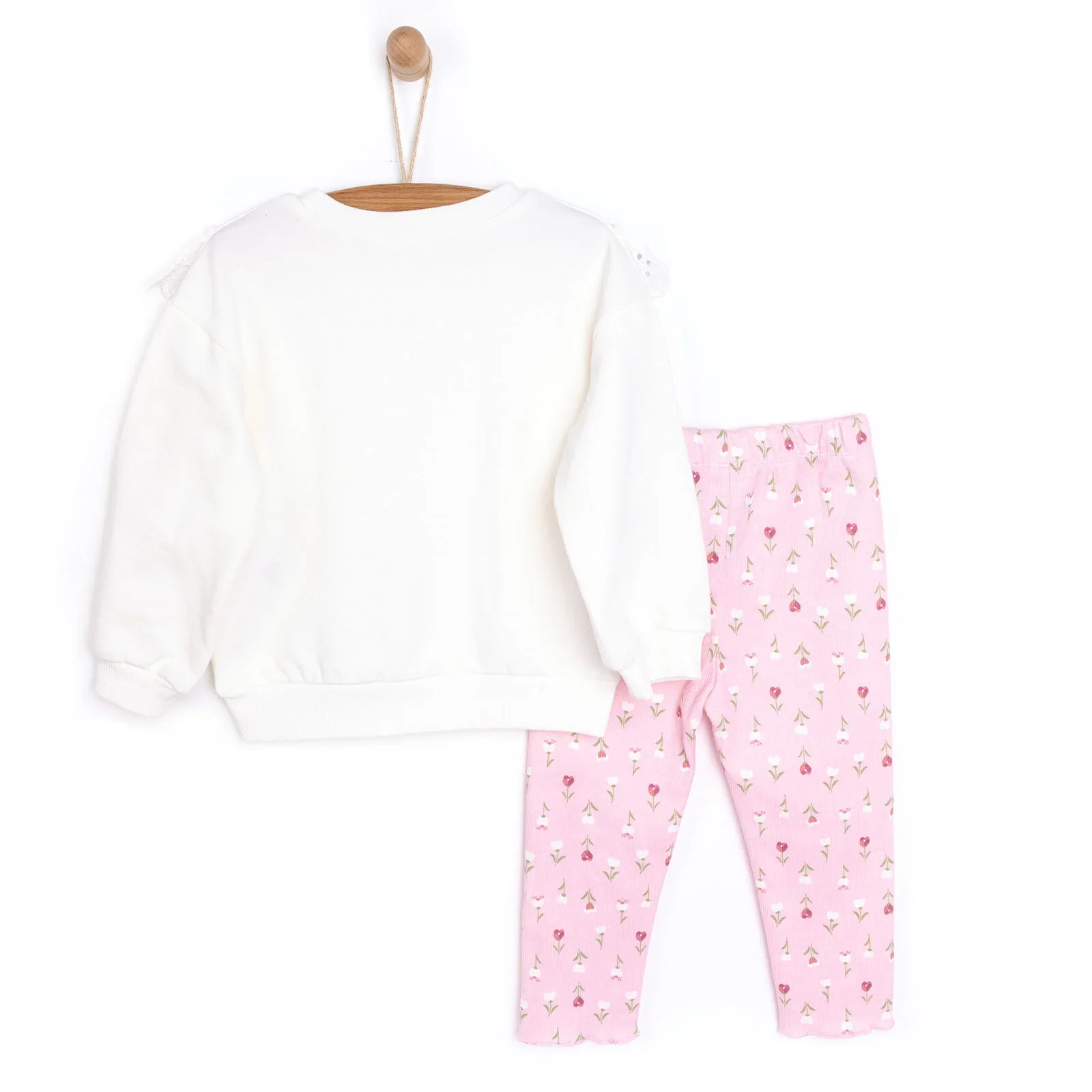 HelloBaby Winter Fairytale Leggings Set - Ecru - Image 2