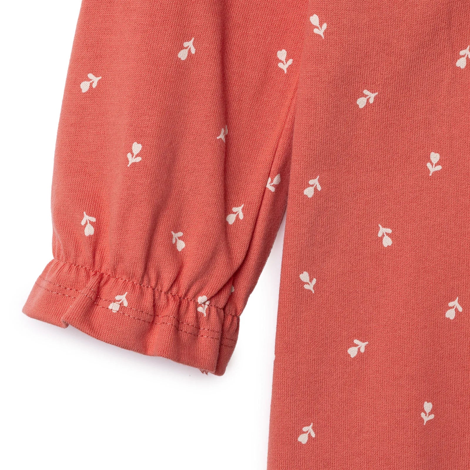 HelloBaby Wintrt Cherry Dress - Coral Printed - Image 6