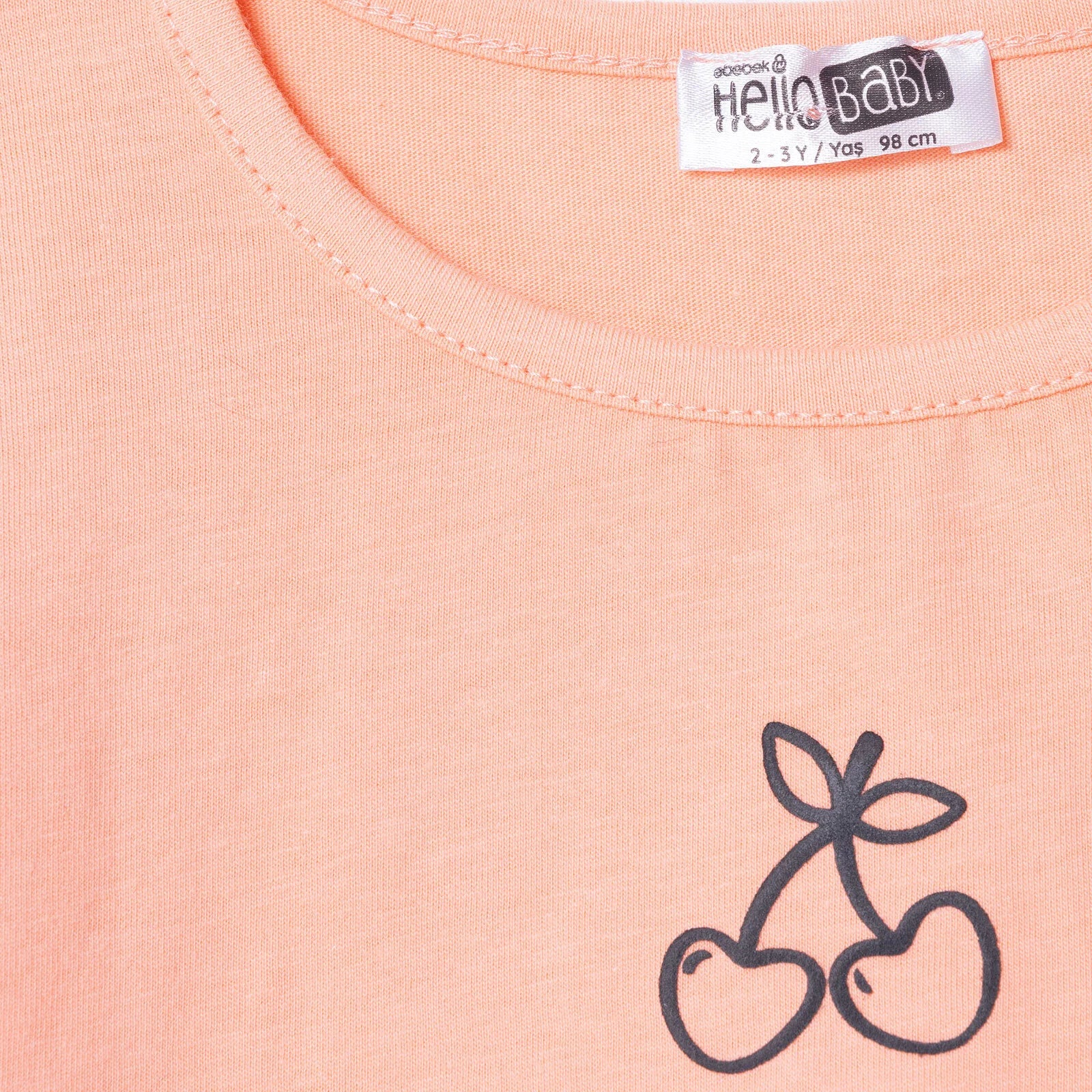 HelloBaby Winter Cherry Blouse-Leggings - Salmon - Image 5
