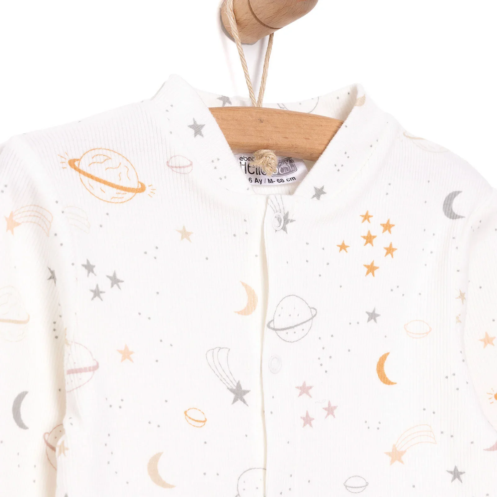 HelloBaby Newborn Boy Jumpsuit - Beige - Image 3