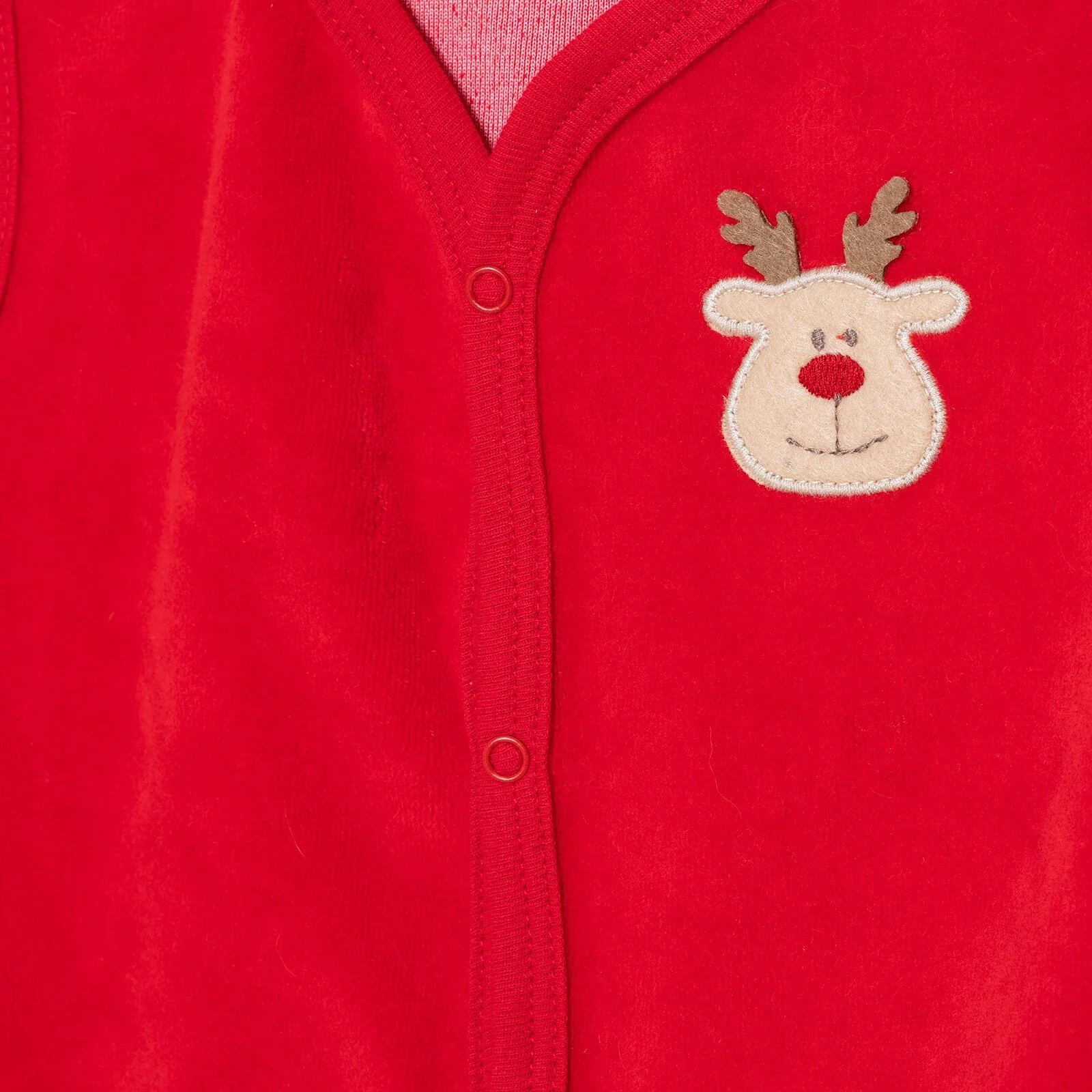 HelloBaby My First Christmas Unisex Newborn Vest - Red - Image 4