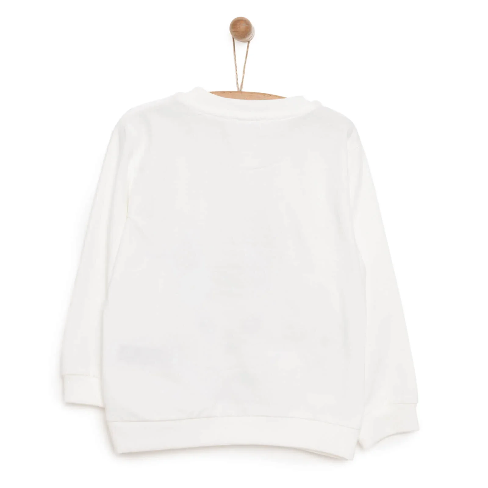 HelloBaby Baby Girl Rabbit Printed Sweatshirt - Ecru - Image 10