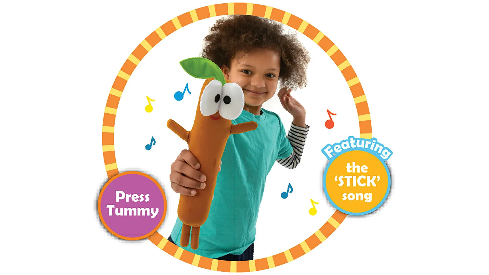 Hey Duggee Fun Singing Sticky Stick Stick Soft Toy - Image 2
