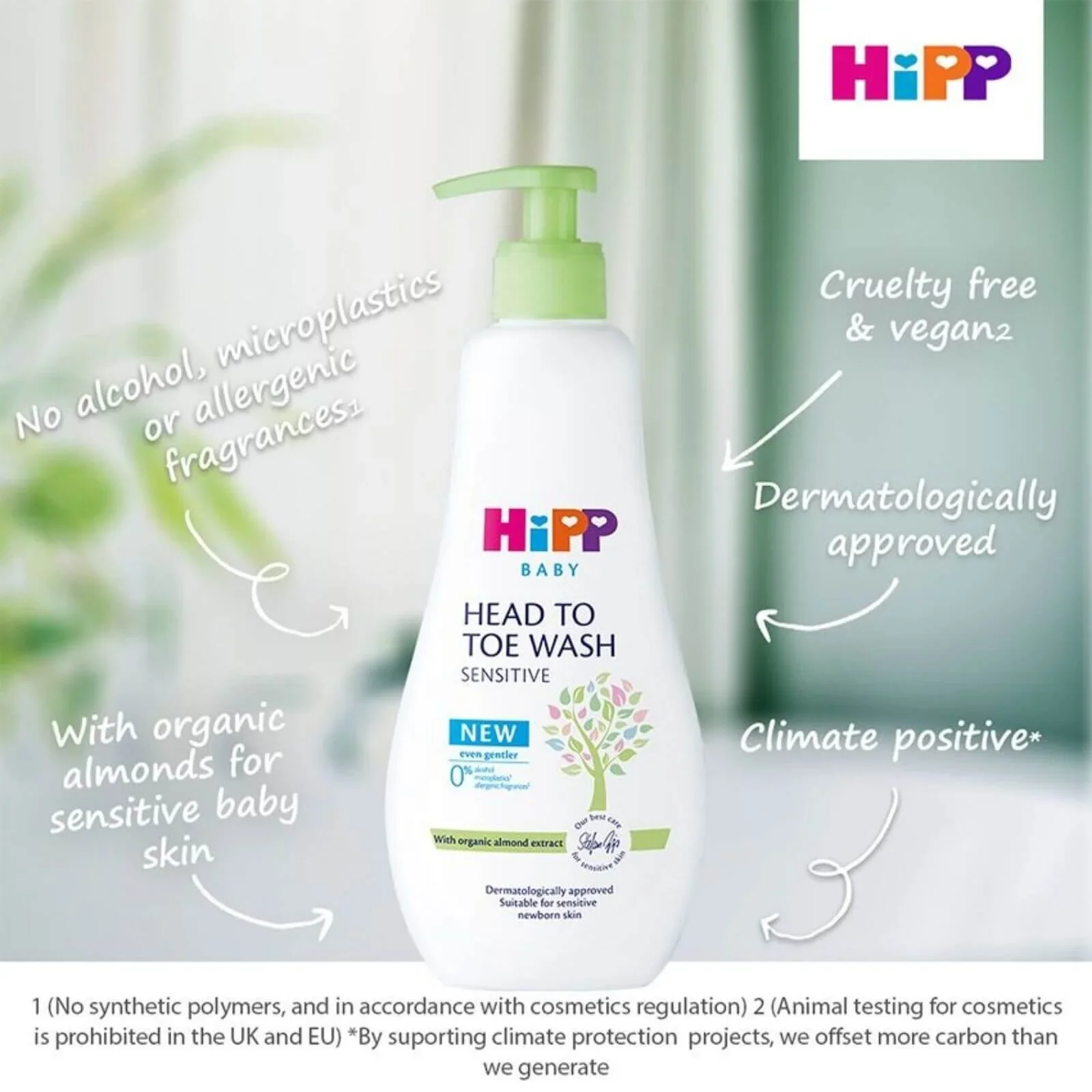HiPP Head to Toe Baby Wash 400ml - Image 3