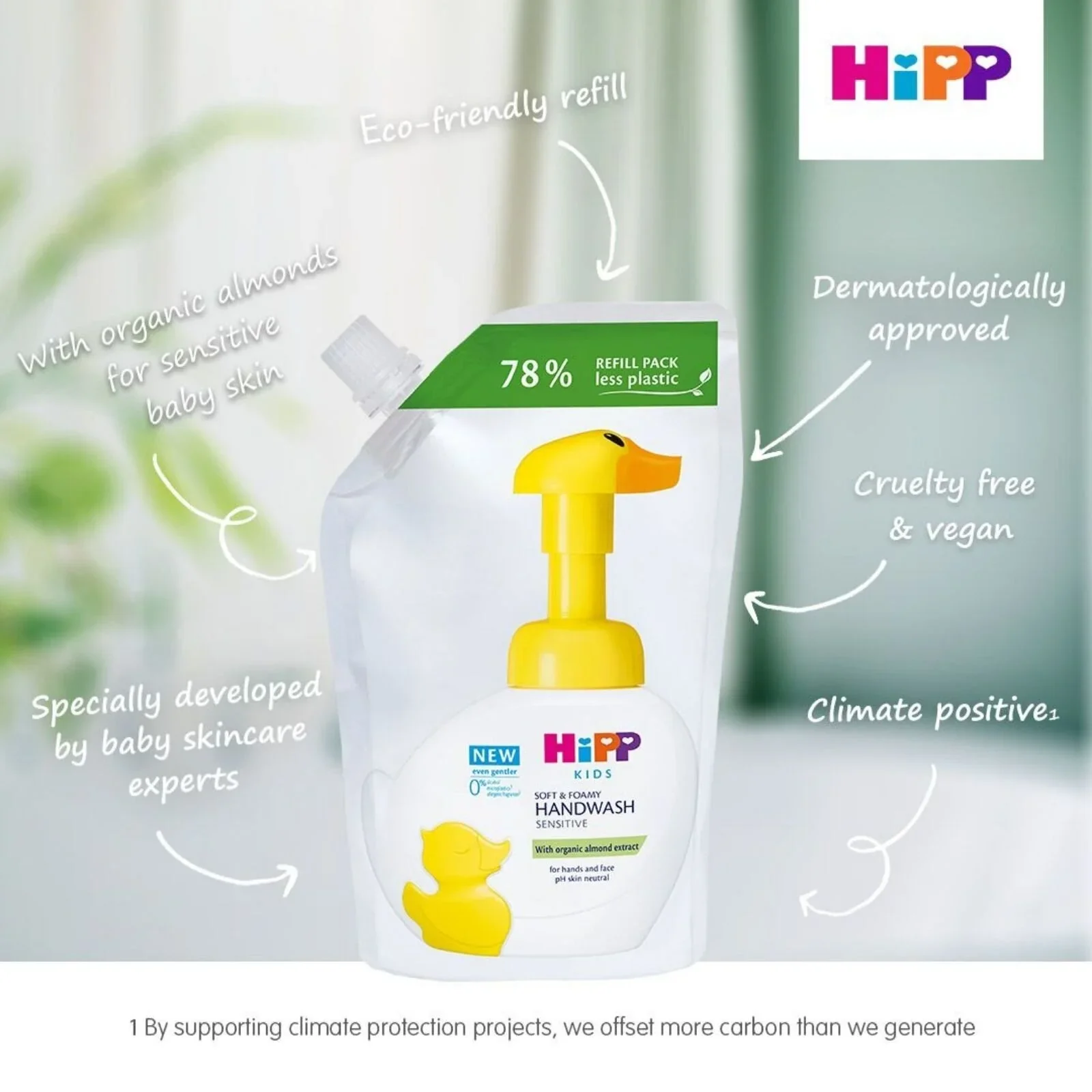 HiPP Kids Soft & Foamy Handwash Duck Refill 250ml - Image 3