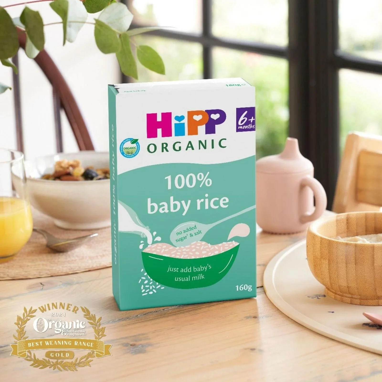 HiPP Organic 100% Baby Rice 6+ months 160g - Image 3