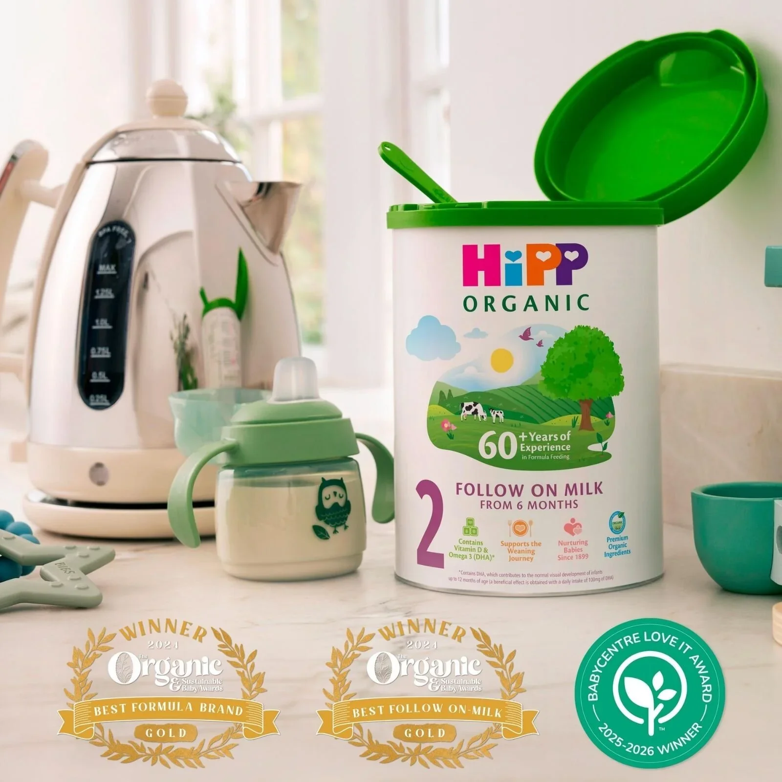 HiPP Organic 2 Follow on Baby Milk Formula from 6+ months 800g - Image 4