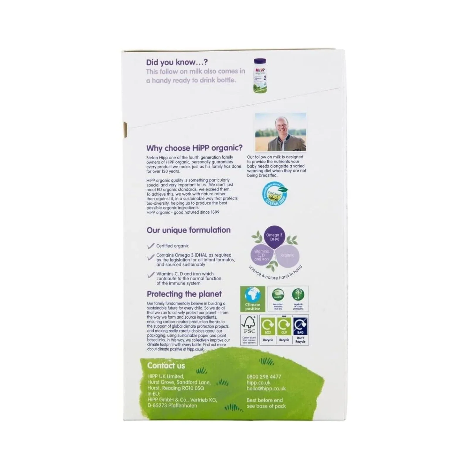 Hipp Organic 2 Follow On Milk Formula 6+ months 800g - Image 4