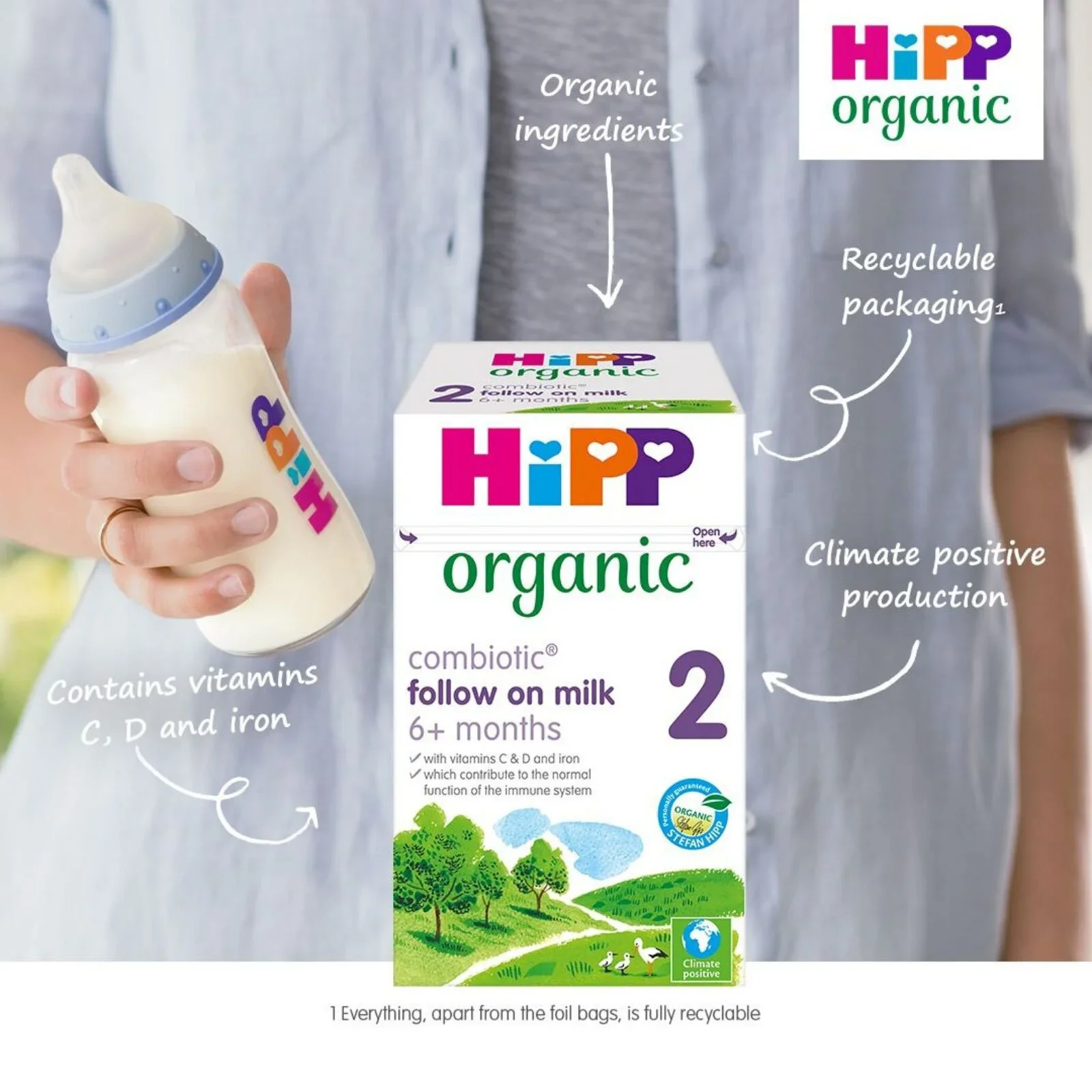 Hipp Organic 2 Follow On Milk Formula 6+ months 800g - Image 6