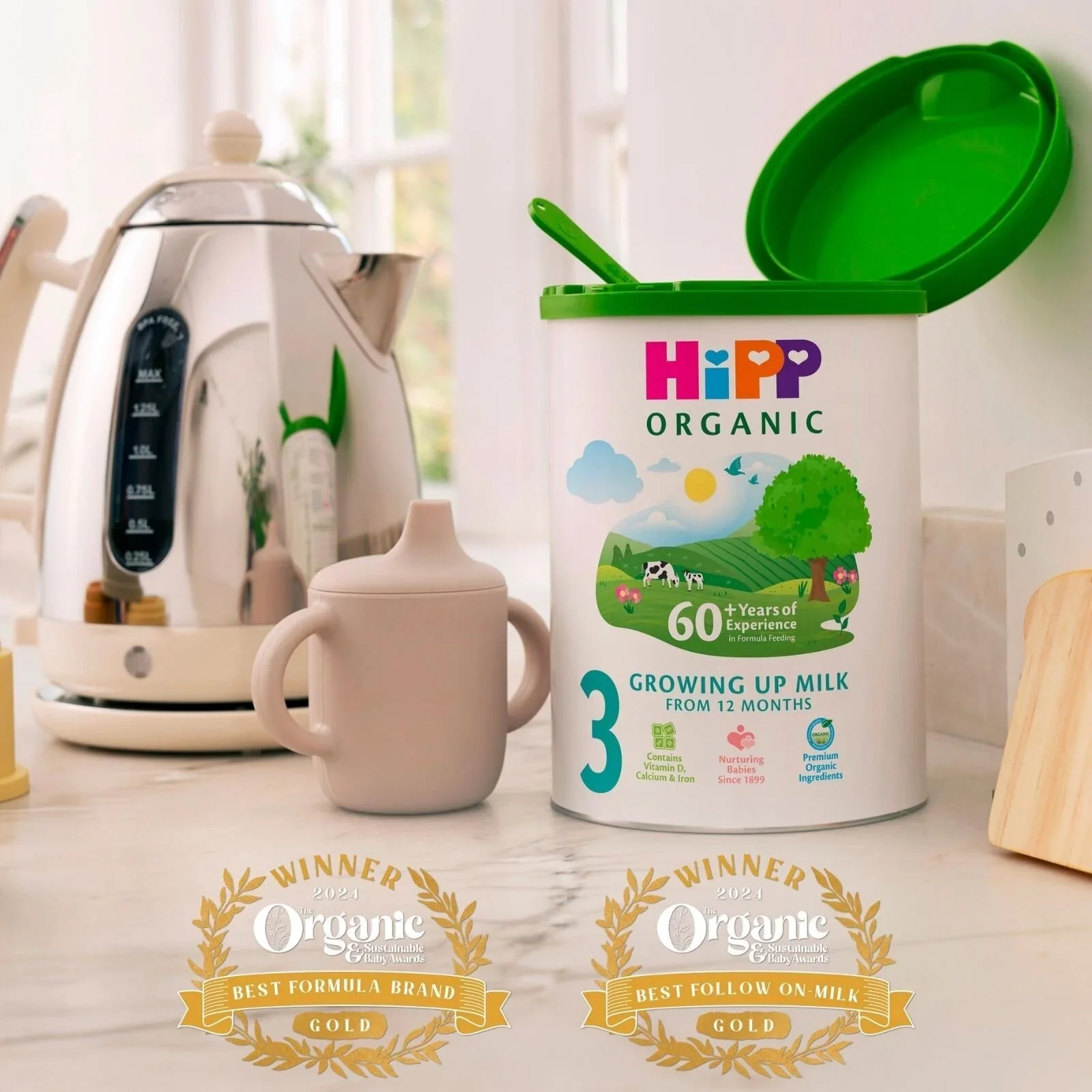 HiPP Organic 3 Growing up Baby Milk Formula from 12+ months 800g - Image 2