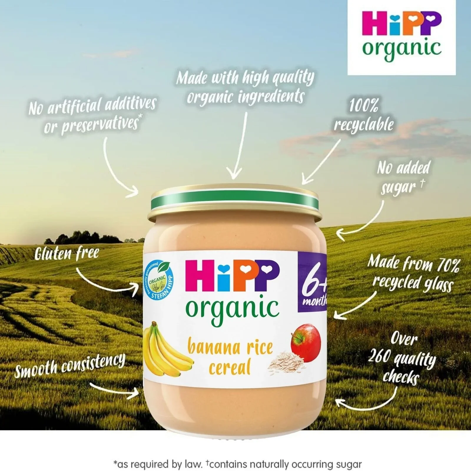 HiPP Organic Banana Rice Cereal Baby Food 6+ months 125g - Image 2