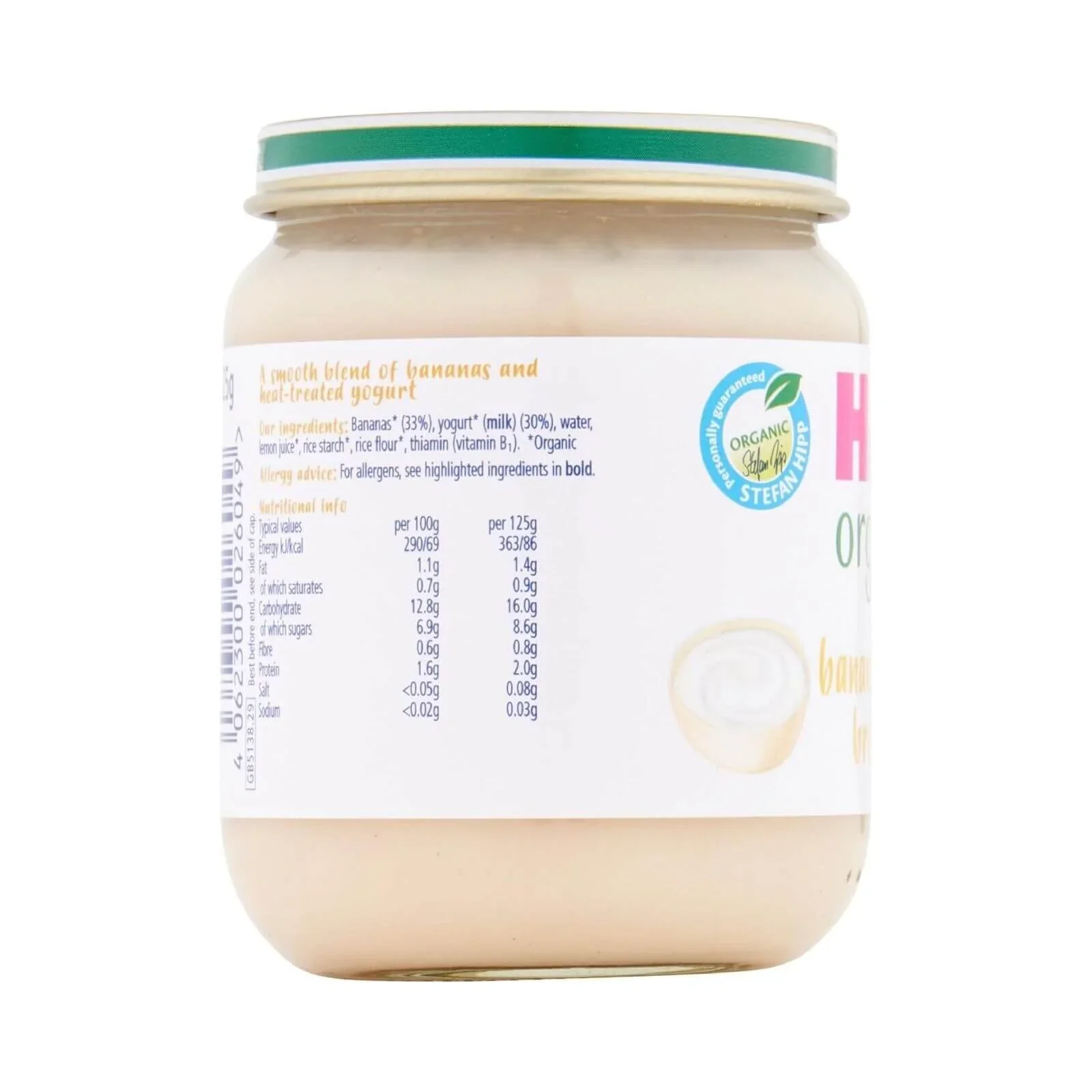 HiPP Organic Banana Yogurt Breakfast Jar 6+ months 125g - Image 3