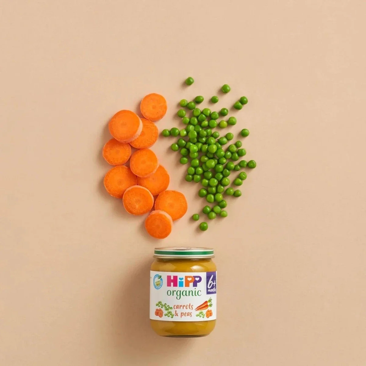 HiPP Organic Carrots & Peas Jar 6+ months 125g - Image 3