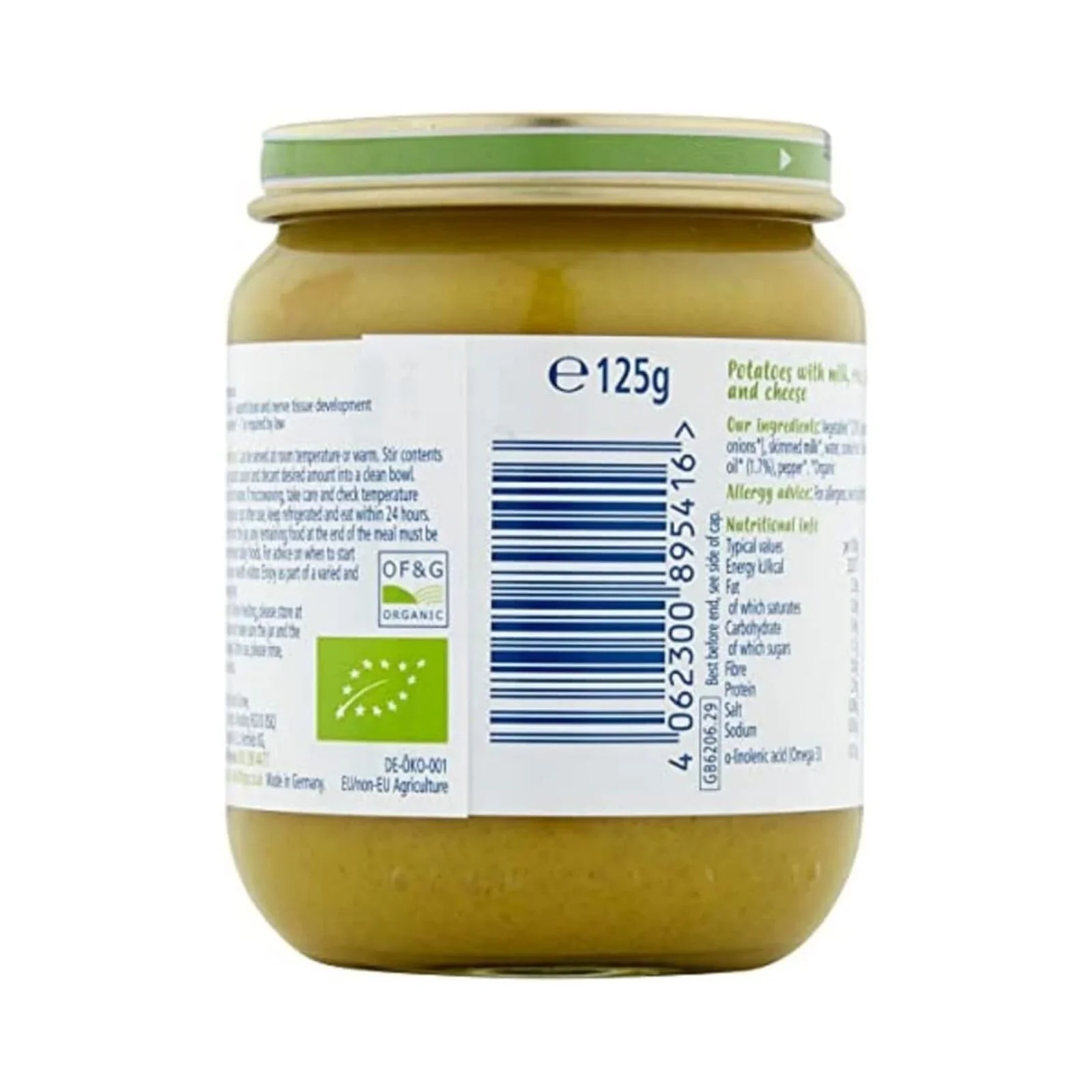 HiPP Organic Cheesy Potato & Spinach Bake Baby Food Jar 6+ months 125g - Image 2