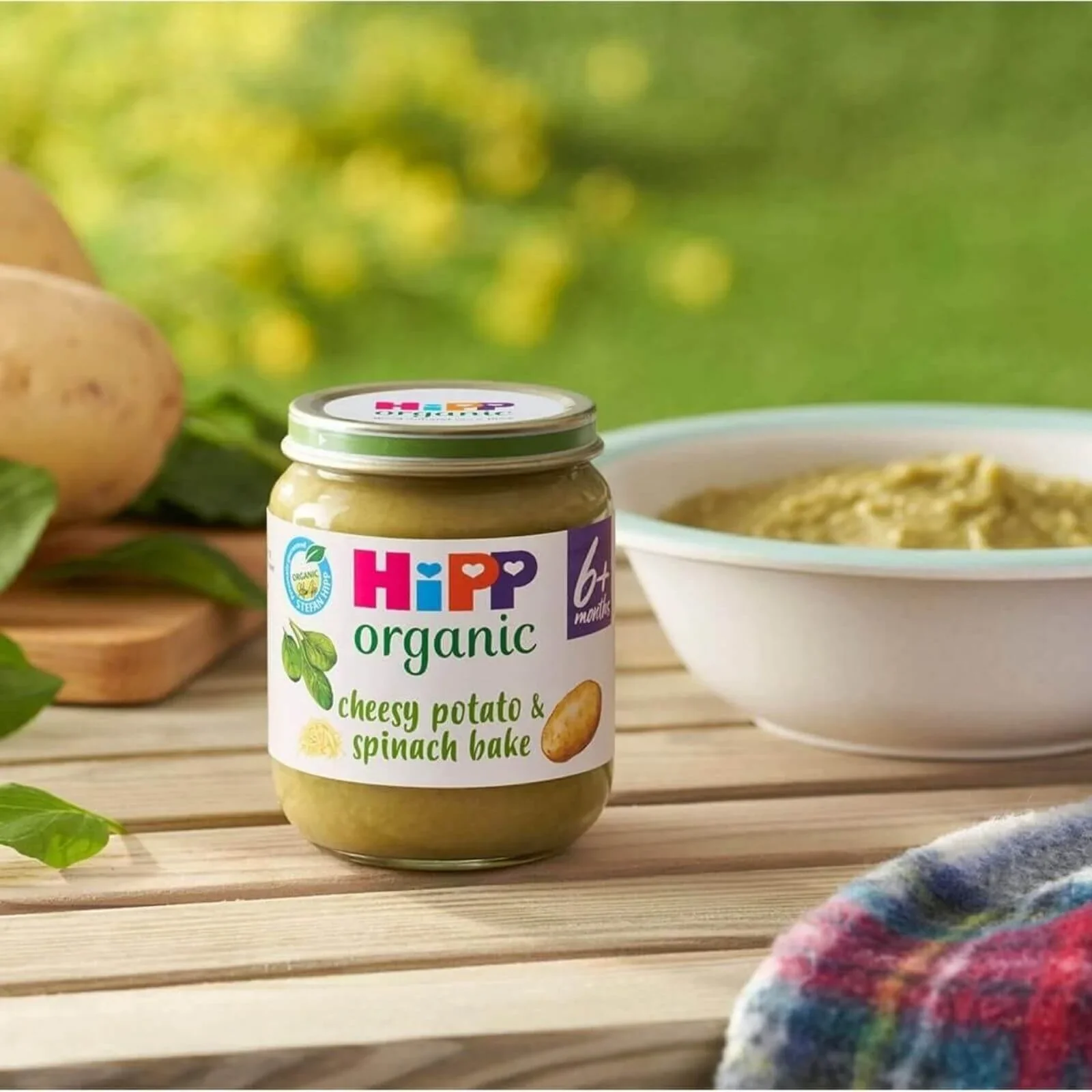 HiPP Organic Cheesy Potato & Spinach Bake Baby Food Jar 6+ months 125g - Image 3