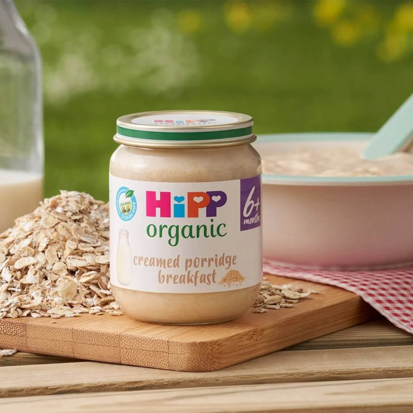 HiPP Organic Creamed Porridge Breakfast Baby Food Jar 6+ months 125g - Image 2