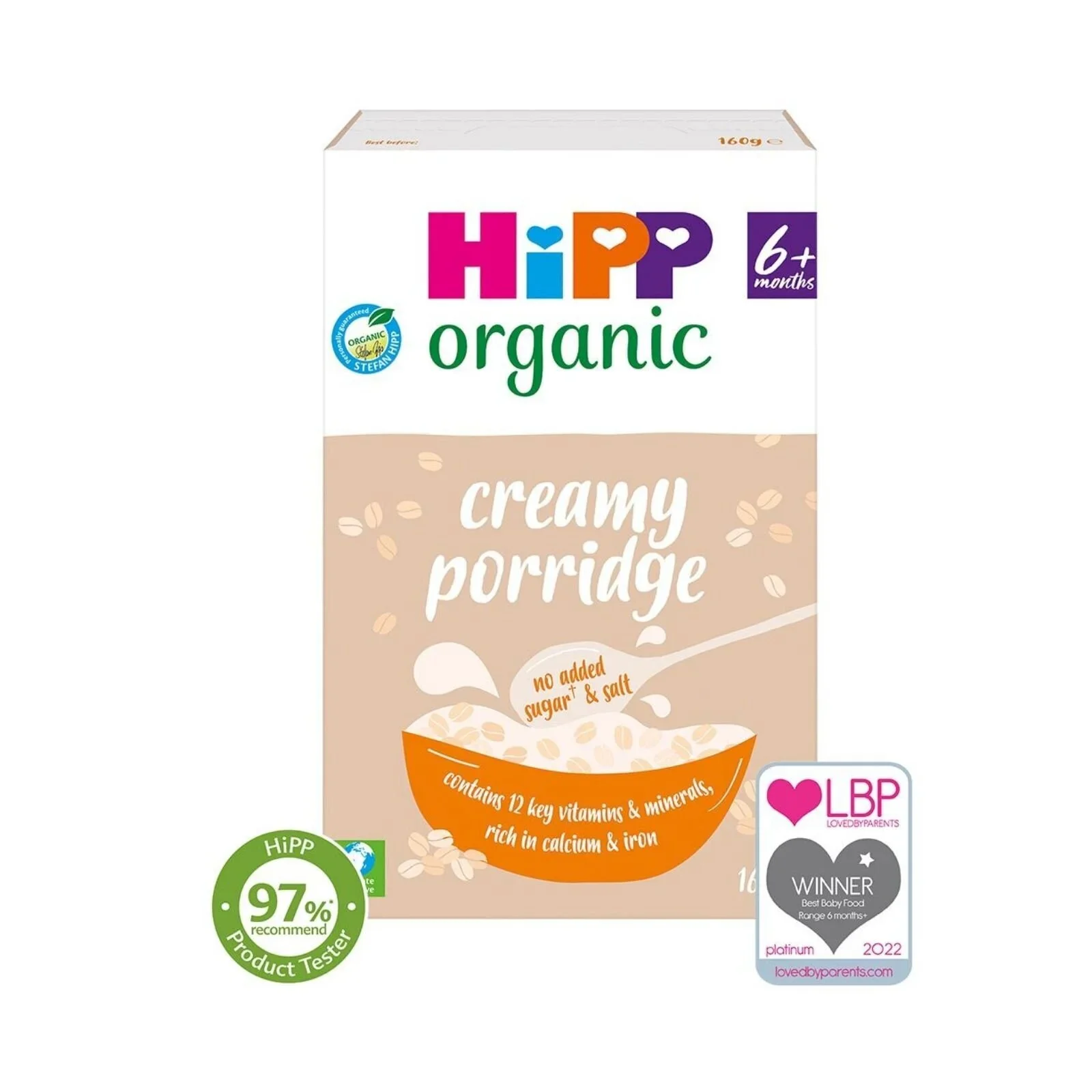 HiPP Organic Creamy Porridge Baby Cereal 6+ months 160g - Image 4