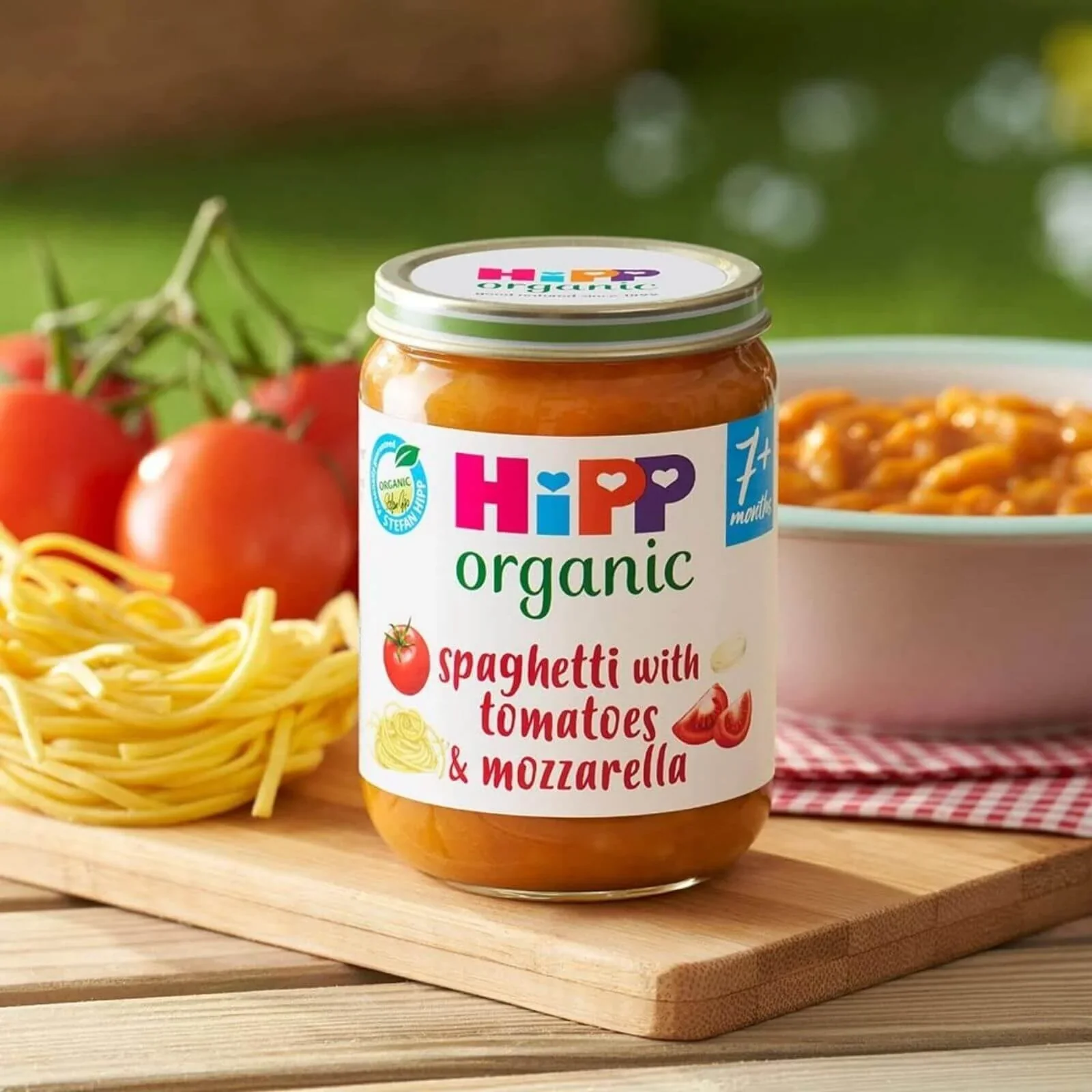 HiPP Organic Spaghetti with Tomatoes & Mozzarella Baby Food Jar 7+ months 190g - Image 3