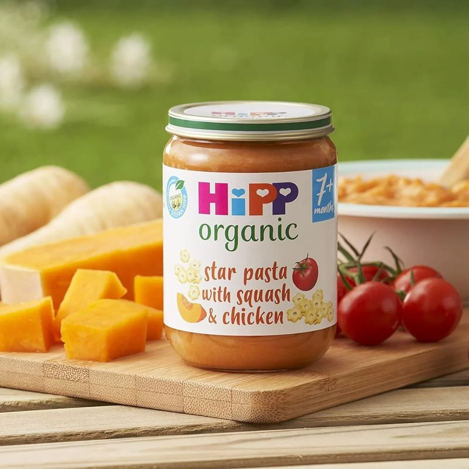 HiPP Organic Star Pasta with Squash & Chicken Baby Food Jar 7+ months 190g - Image 3